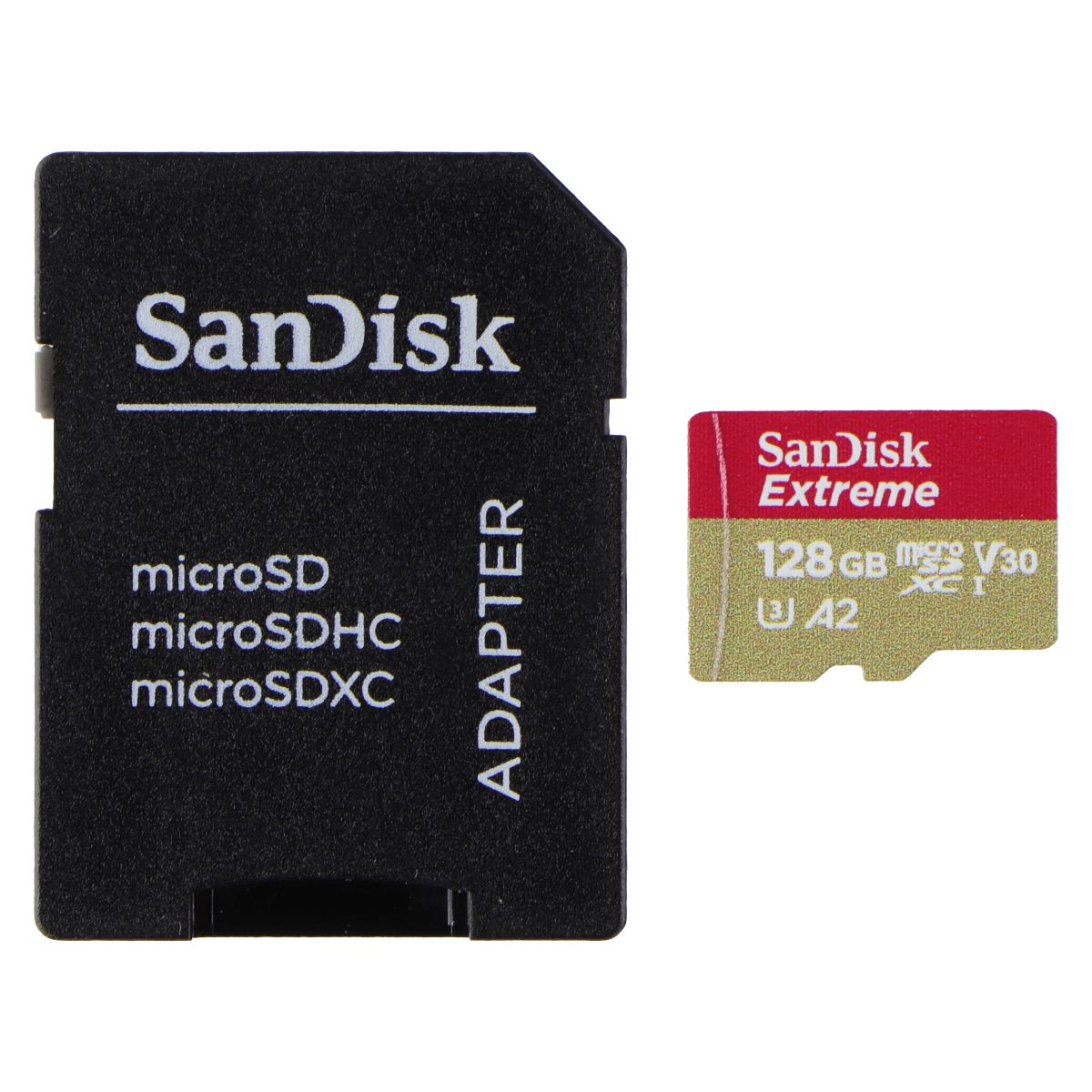 SanDisk (128GB) Extreme microSDXC UHS-I Memory Card with Adapter 4K UHD