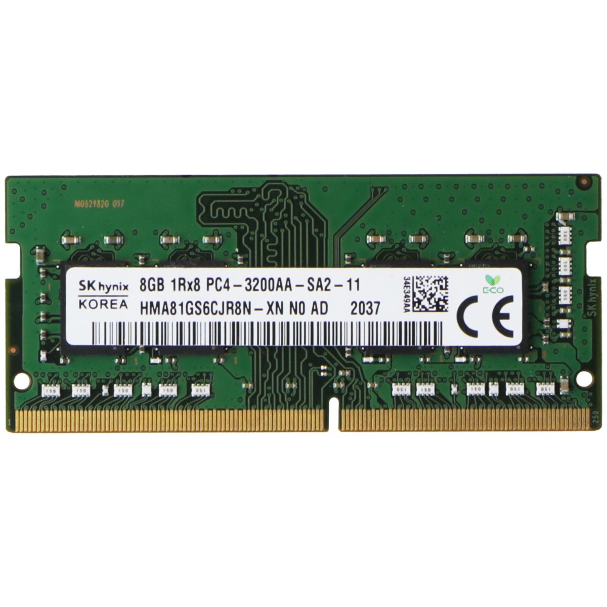 SK Hynix (8GB) DDR4 1Rx8 (PC4-3200AA) Laptop RAM Memory HMA81GS6CJR8N-XN NO AD