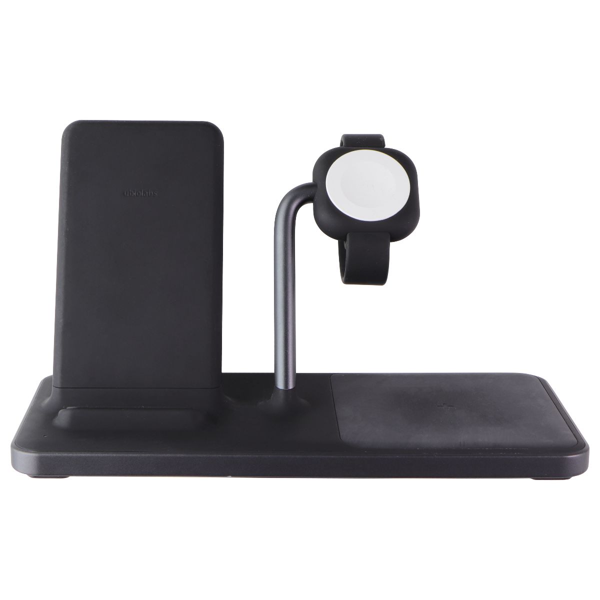 Ubiolabs 3-in-1 Wireless Charging Stand w/ USB-C for Qi & Apple Watch - Black