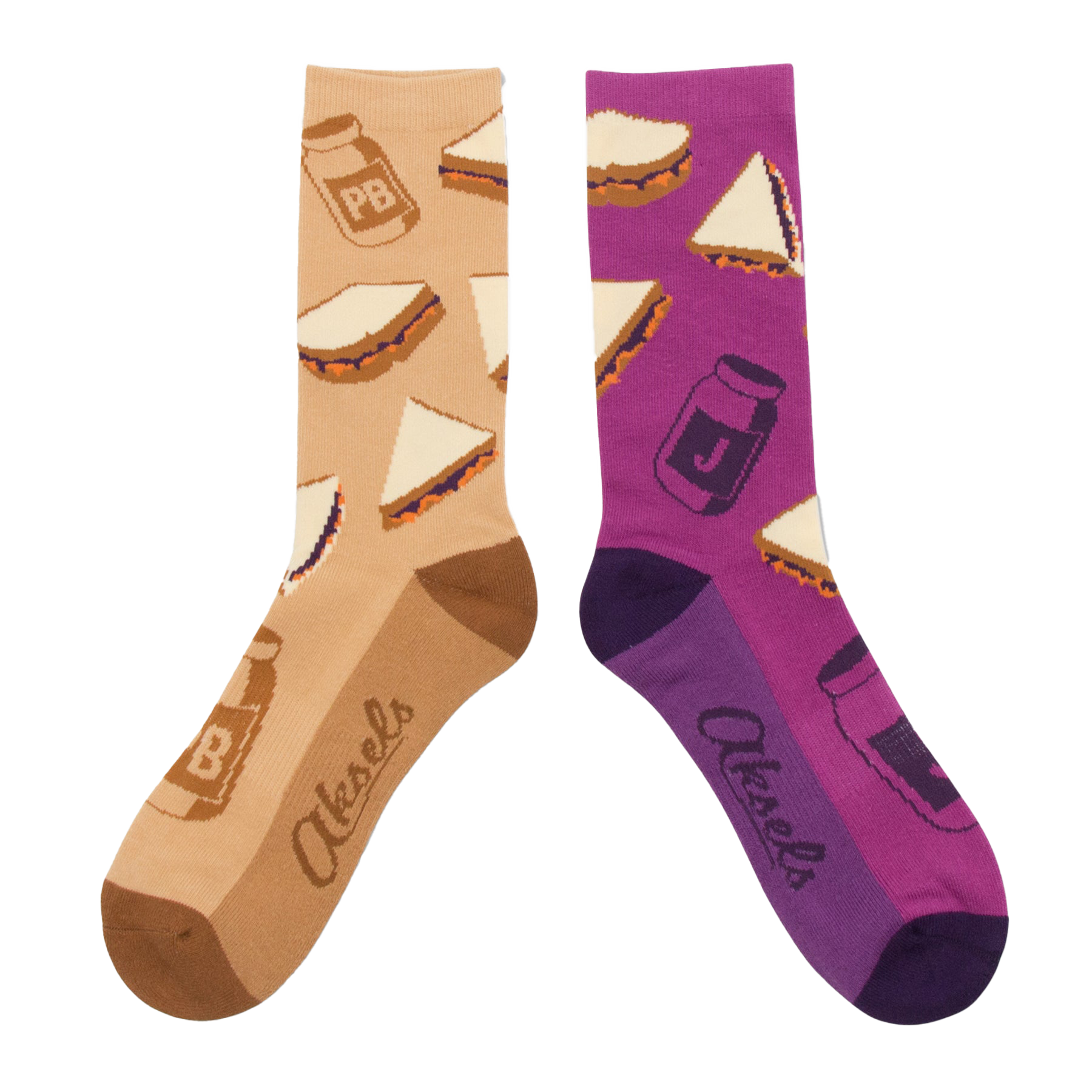 Peanut Butter and Jelly Socks