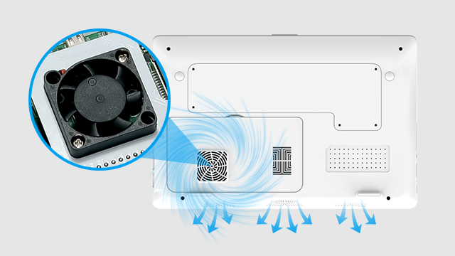 CrowPi L Built-in fan and air circulation cooling system