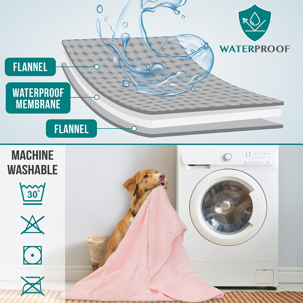 Waterproof Waffle Textured Pet Blanket