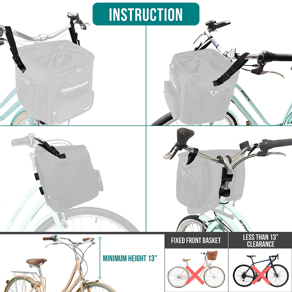 Multi-Carry Bike Basket Pet Carrier