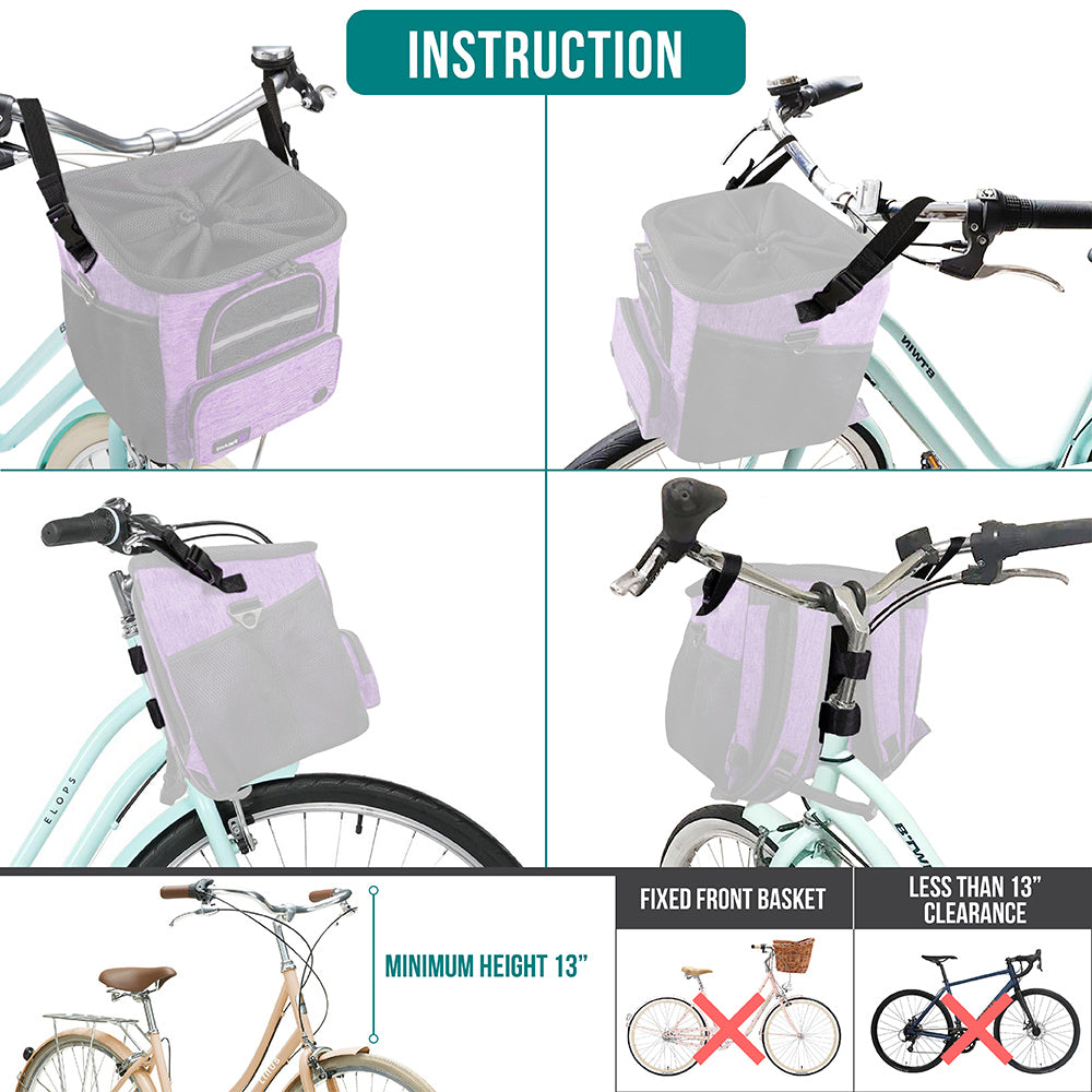 Multi-Carry Bike Basket Pet Carrier