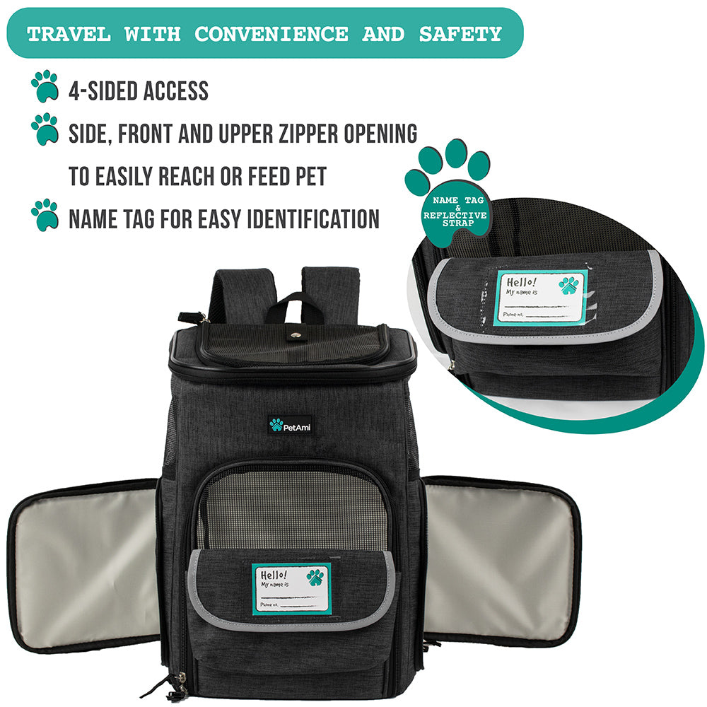 Premium 4 Way Entry Pet Carrier Backpack