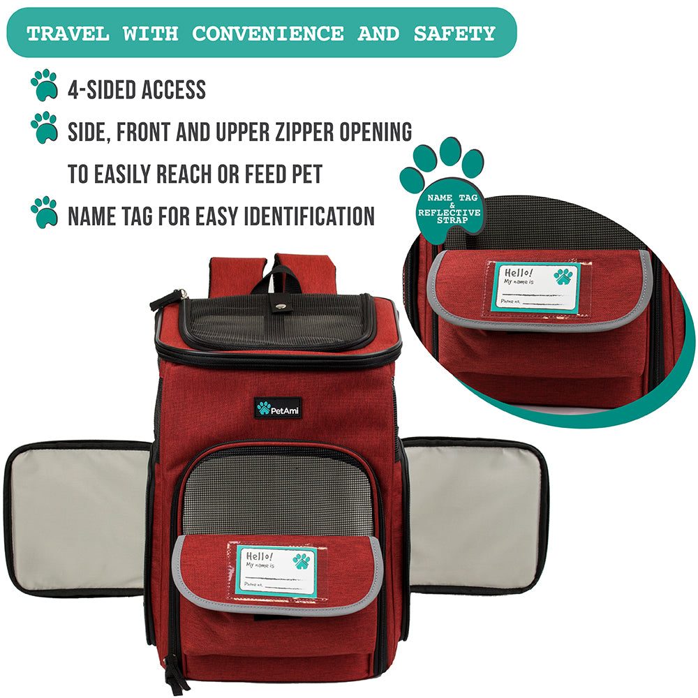 Premium 4 Way Entry Pet Carrier Backpack