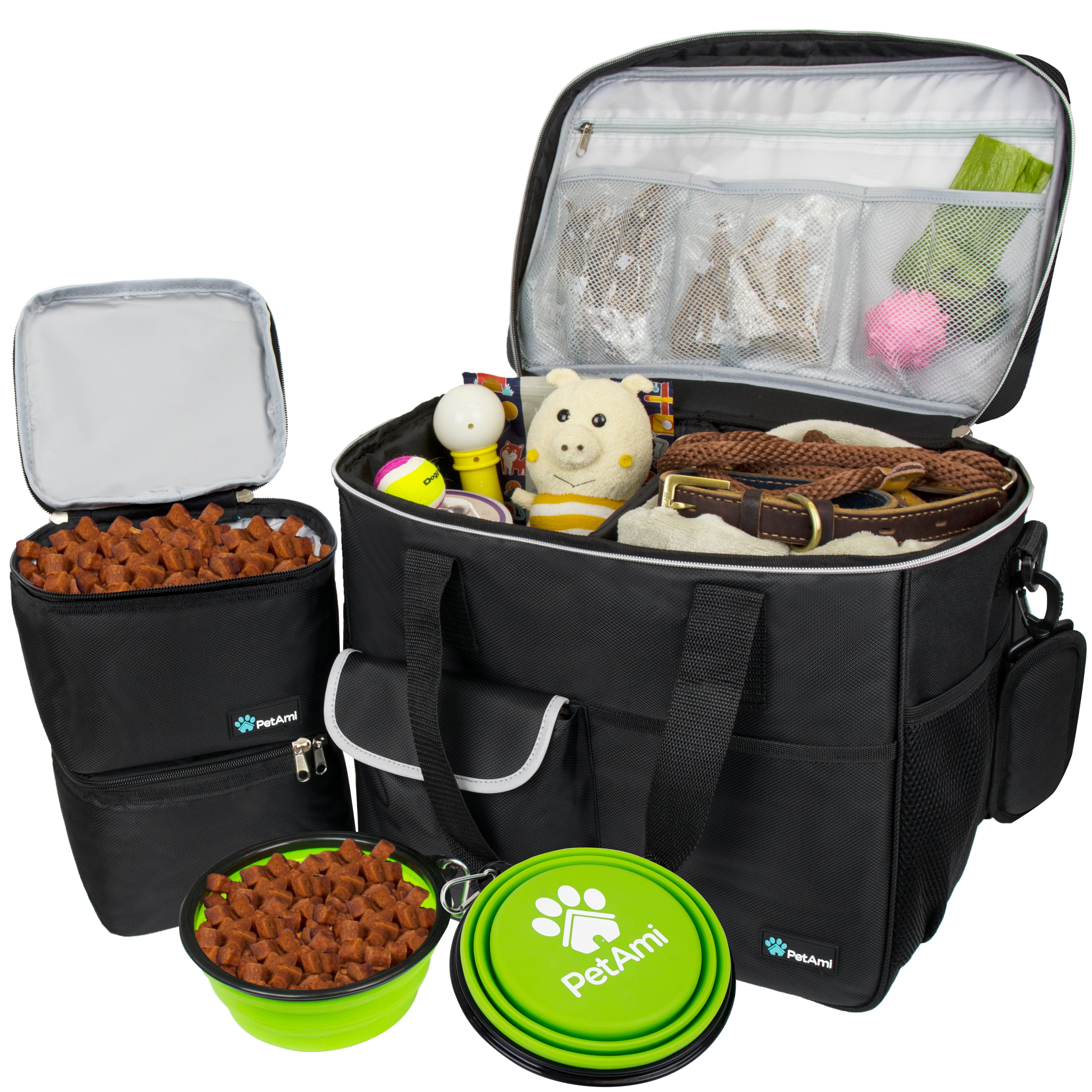 Deluxe Pet Travel Set Organizer Tote Bag