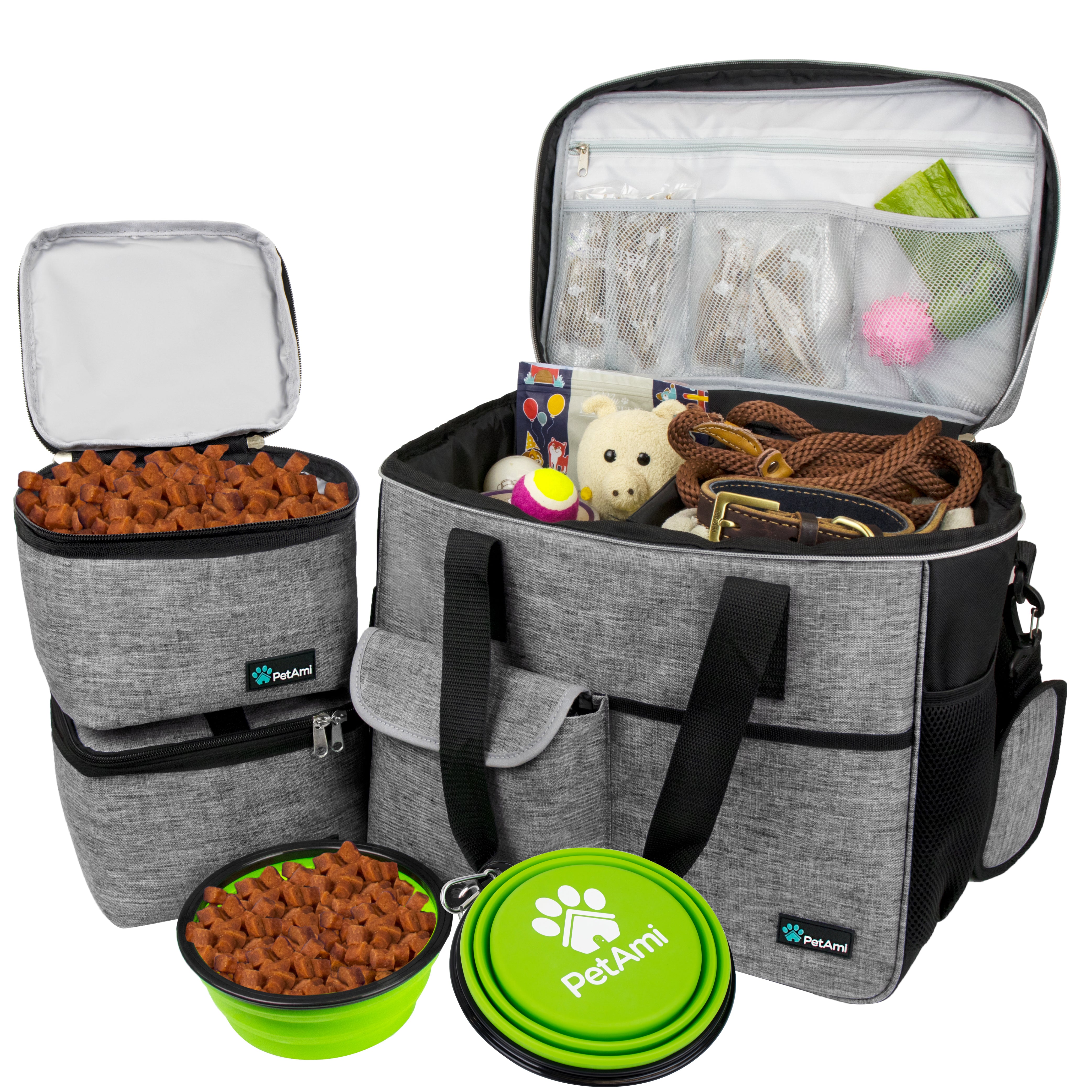 Deluxe Pet Travel Set Organizer Tote Bag