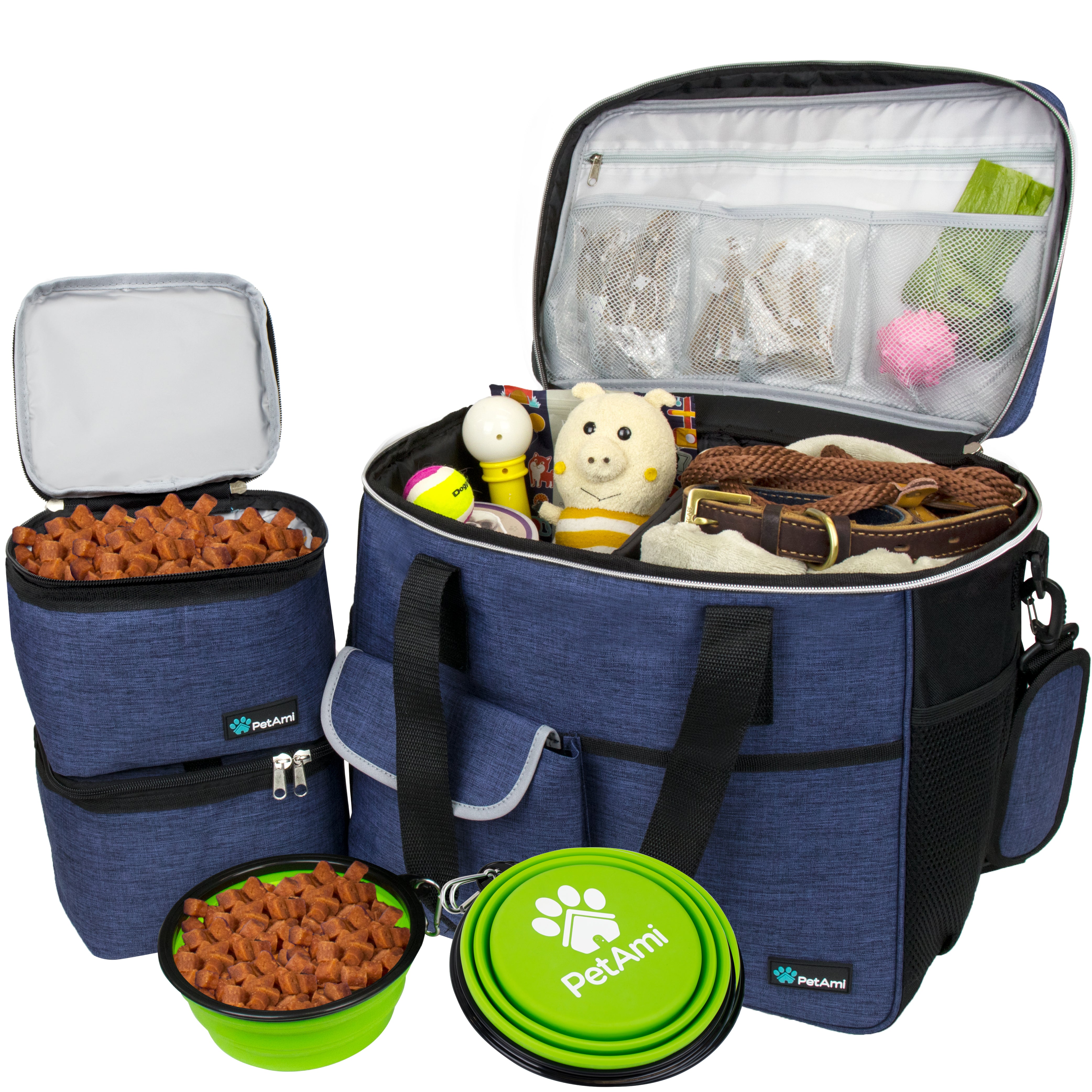 Deluxe Pet Travel Set Organizer Tote Bag