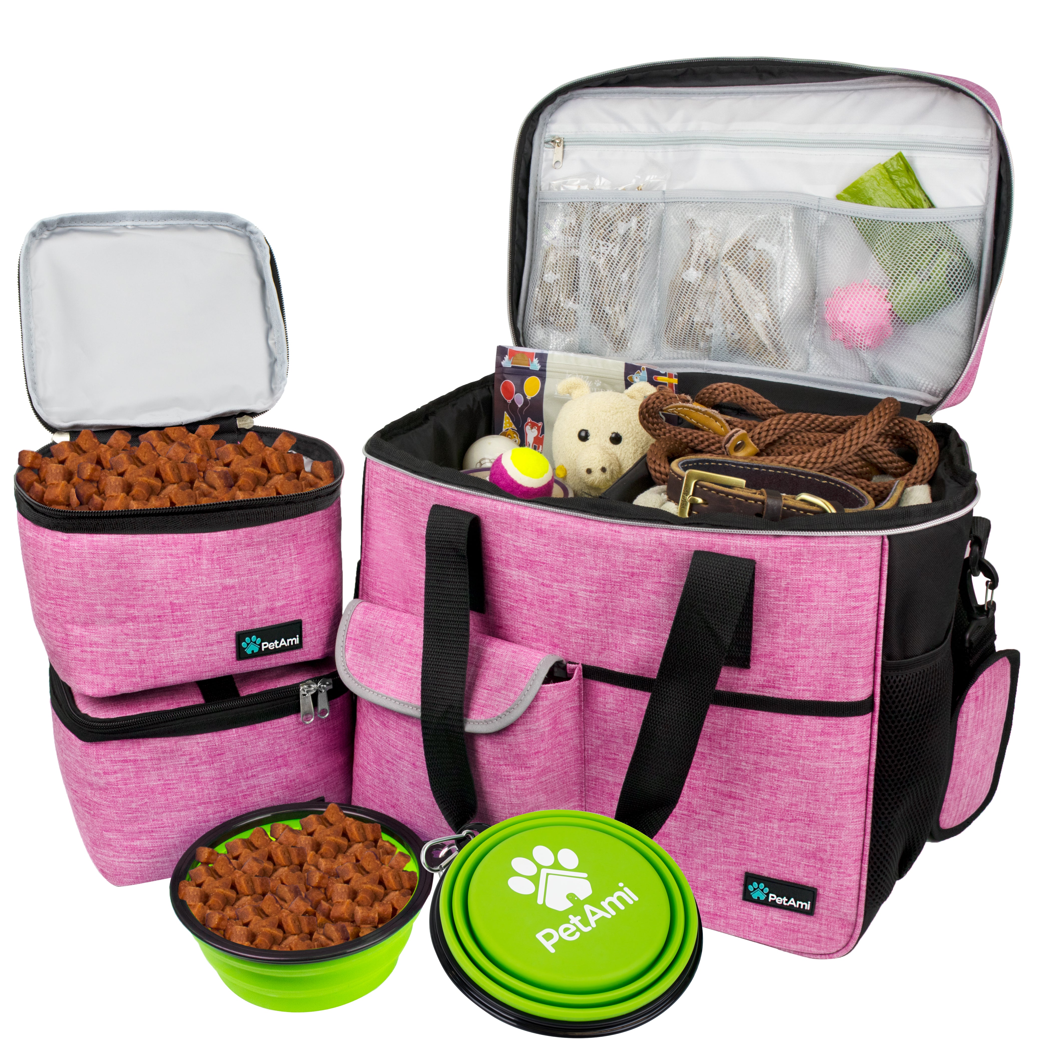 Deluxe Pet Travel Set Organizer Tote Bag