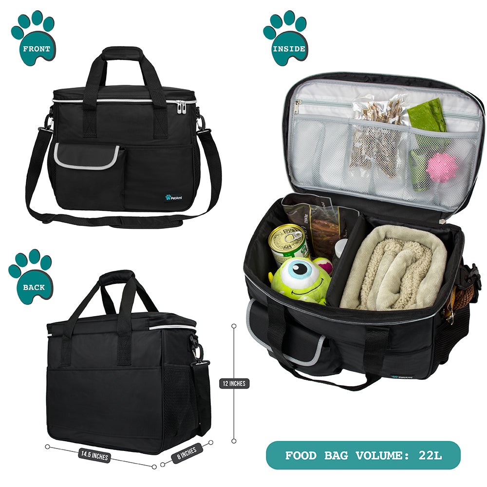 Deluxe Pet Travel Set Organizer Tote Bag