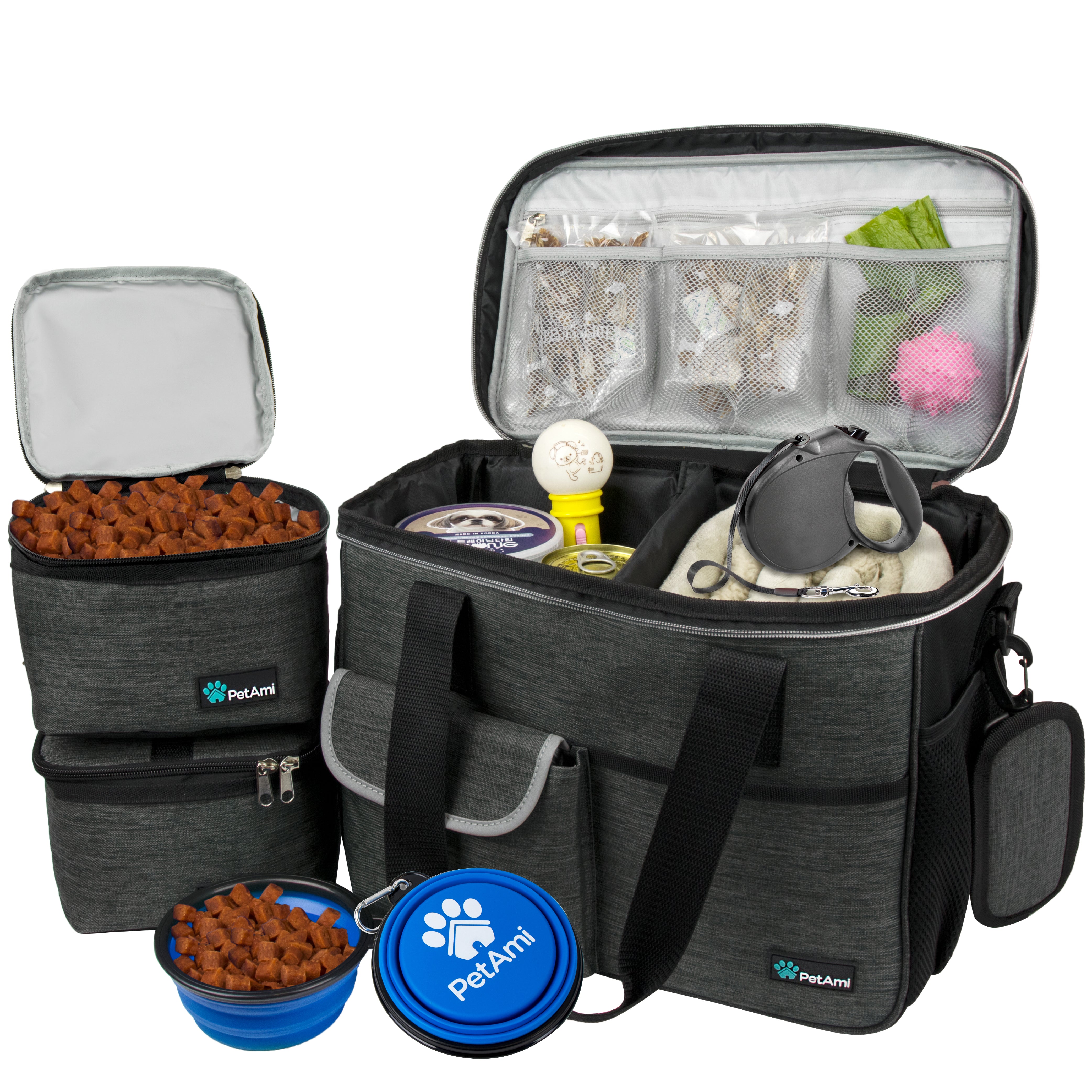 Deluxe Pet Travel Set Organizer Tote Bag