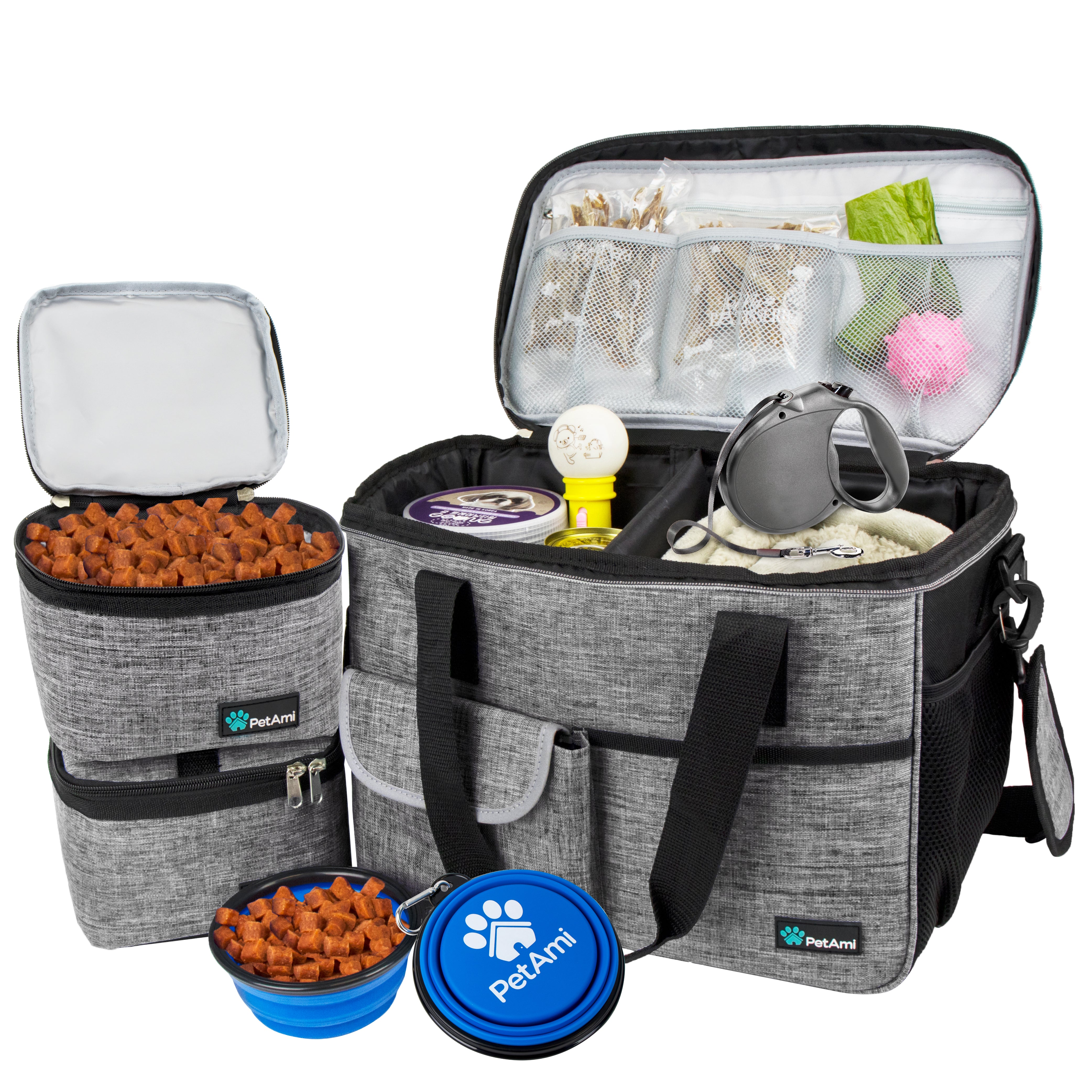 Deluxe Pet Travel Set Organizer Tote Bag