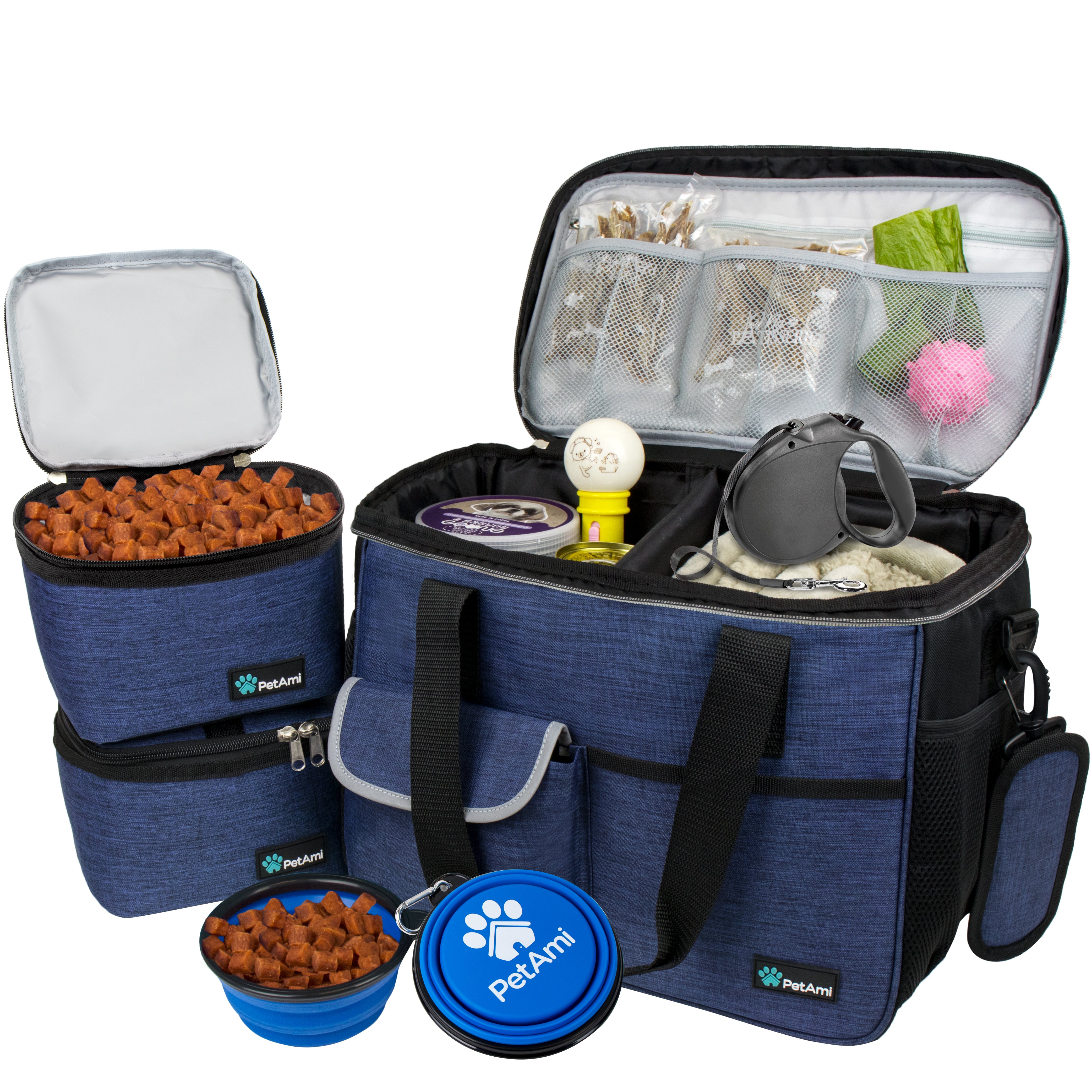 Deluxe Pet Travel Set Organizer Tote Bag