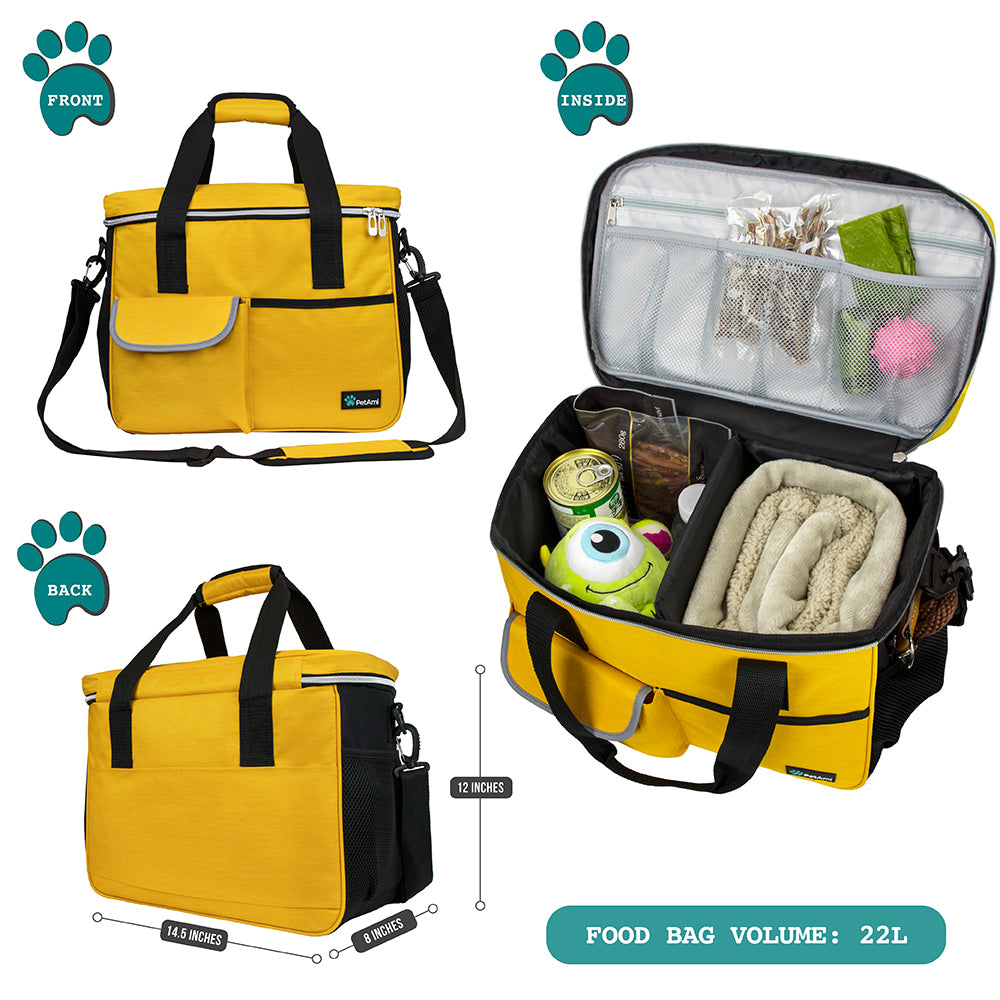 Deluxe Pet Travel Set Organizer Tote Bag