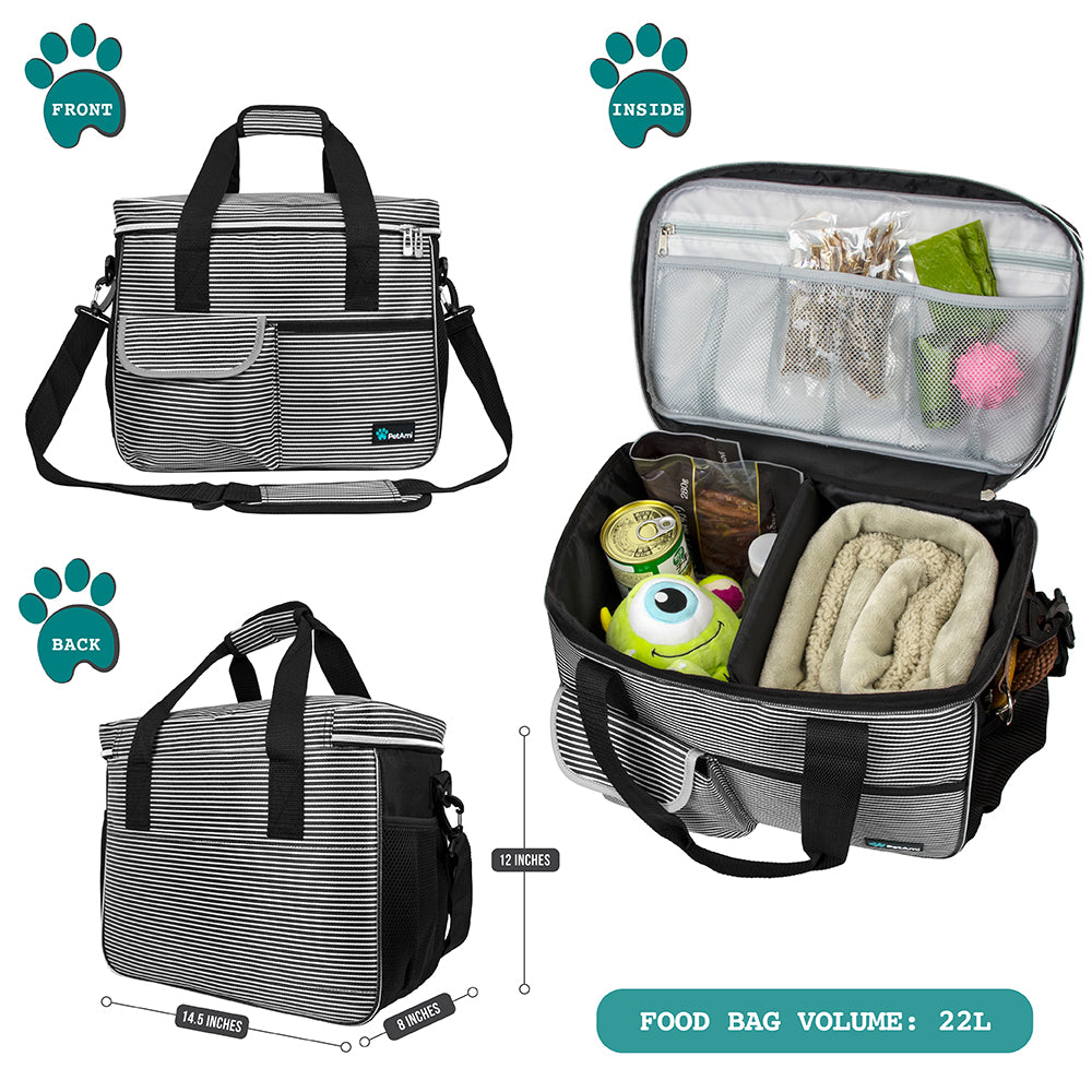 Deluxe Pet Travel Set Organizer Tote Bag