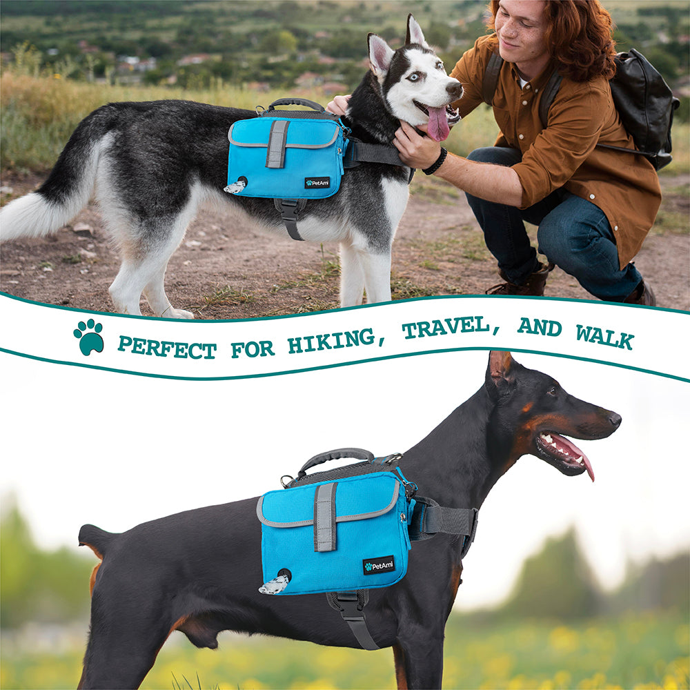 Classic Dog Harness Saddle Bag Backpack