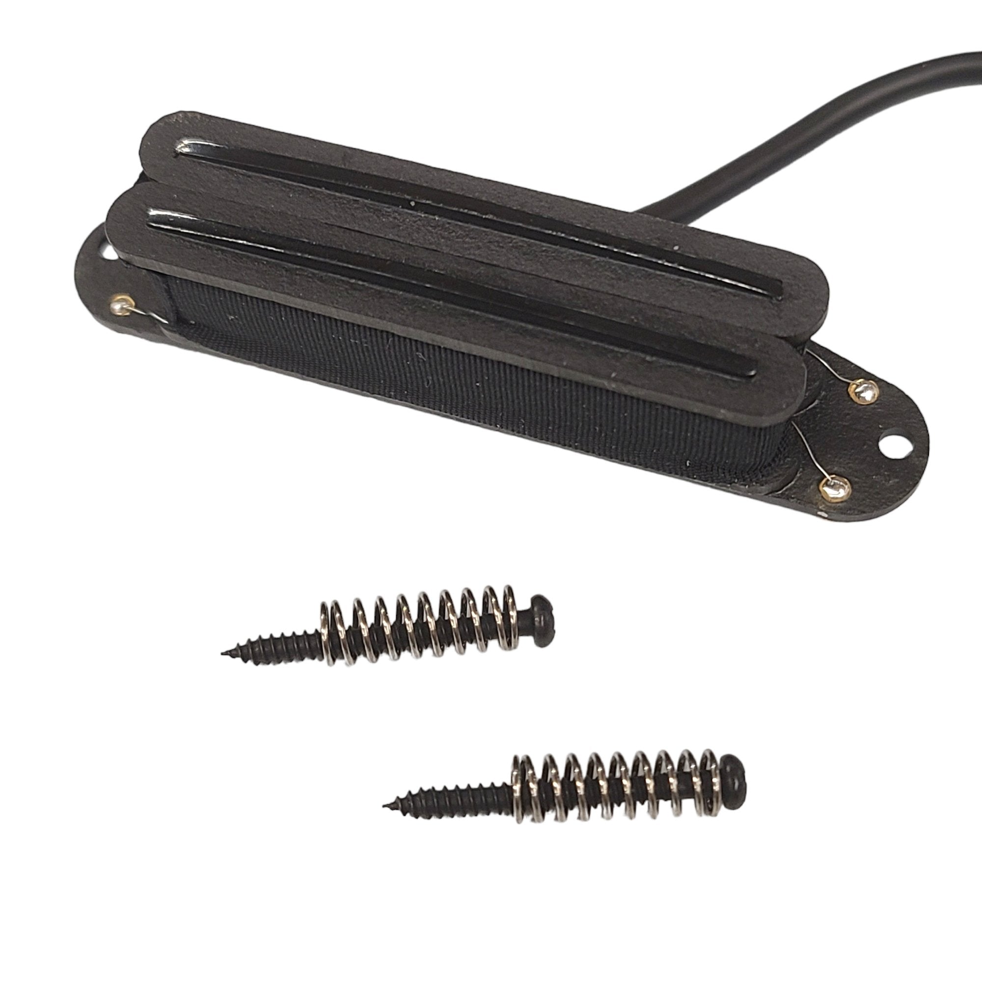 Artec Alnico 5 Neck Rail Tele Pickup 4-wire, Black