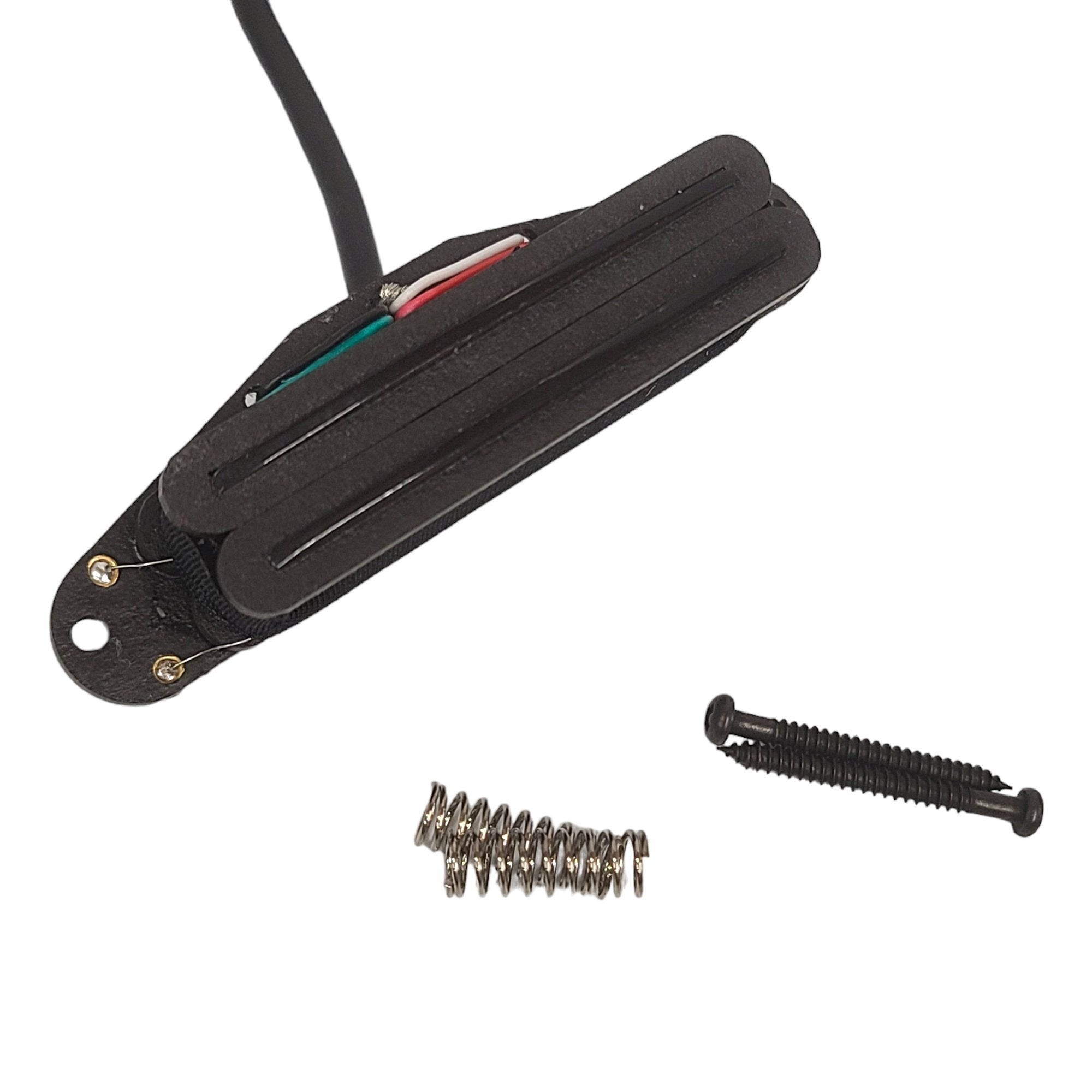 Artec Alnico 5 Neck Rail Tele Pickup 4-wire, Black