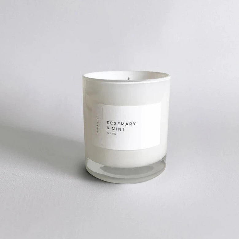 Lightwell Co. - Rosemary & Mint White Tumbler Candle