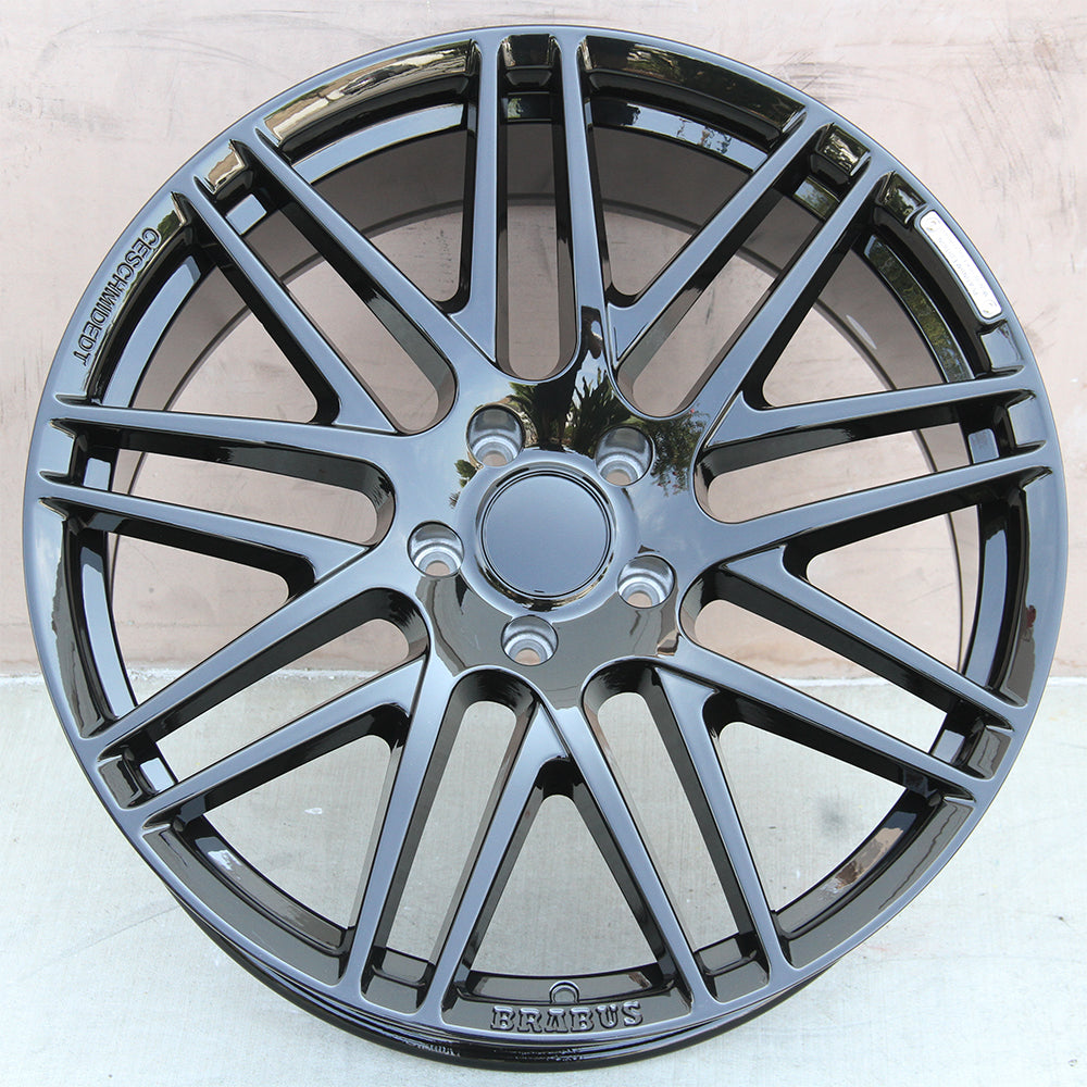 Mercedes Benz Wheels 9998 22x10 5X130 Gloss Black fit G Wagon G350 G400 G450 G500 G550