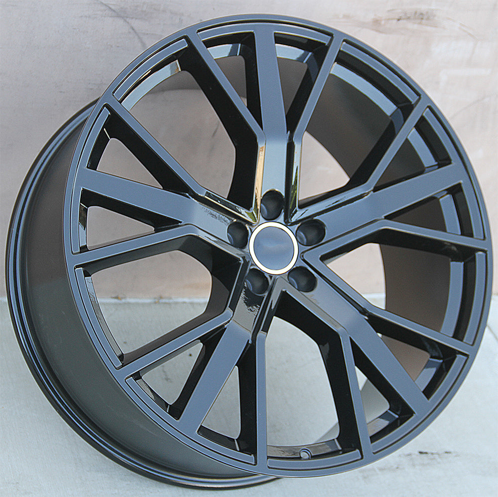 Audi Wheels 1332 21x9.5 5x112 ET35 Gloss Black Fit Audi A6 S6 A7 S7 A8 Q3 Q5 A7