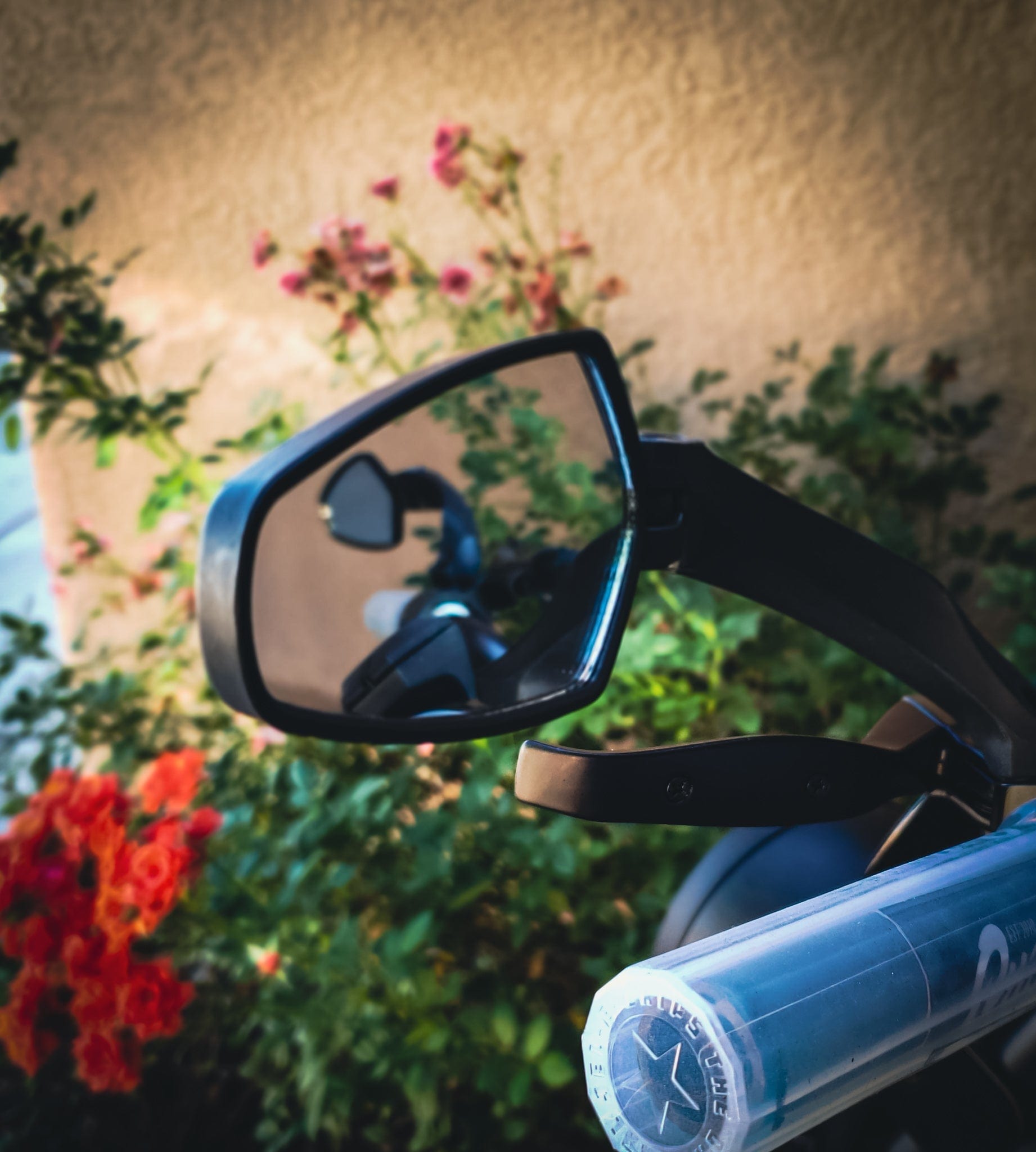 GEOMETRIC ARROW HANDLEBAR MIRROR - BLACK