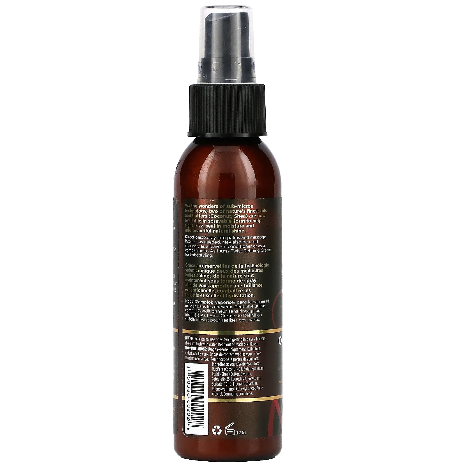 As I Am  Oil Sheen Spray 4 FL. OZ