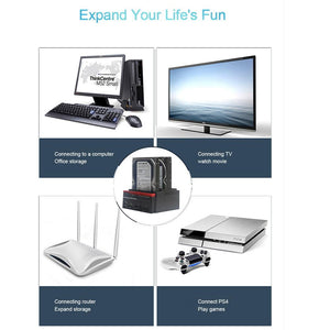 Dual Bay IDE/SATA Hard Drive Docking Station - Premierity