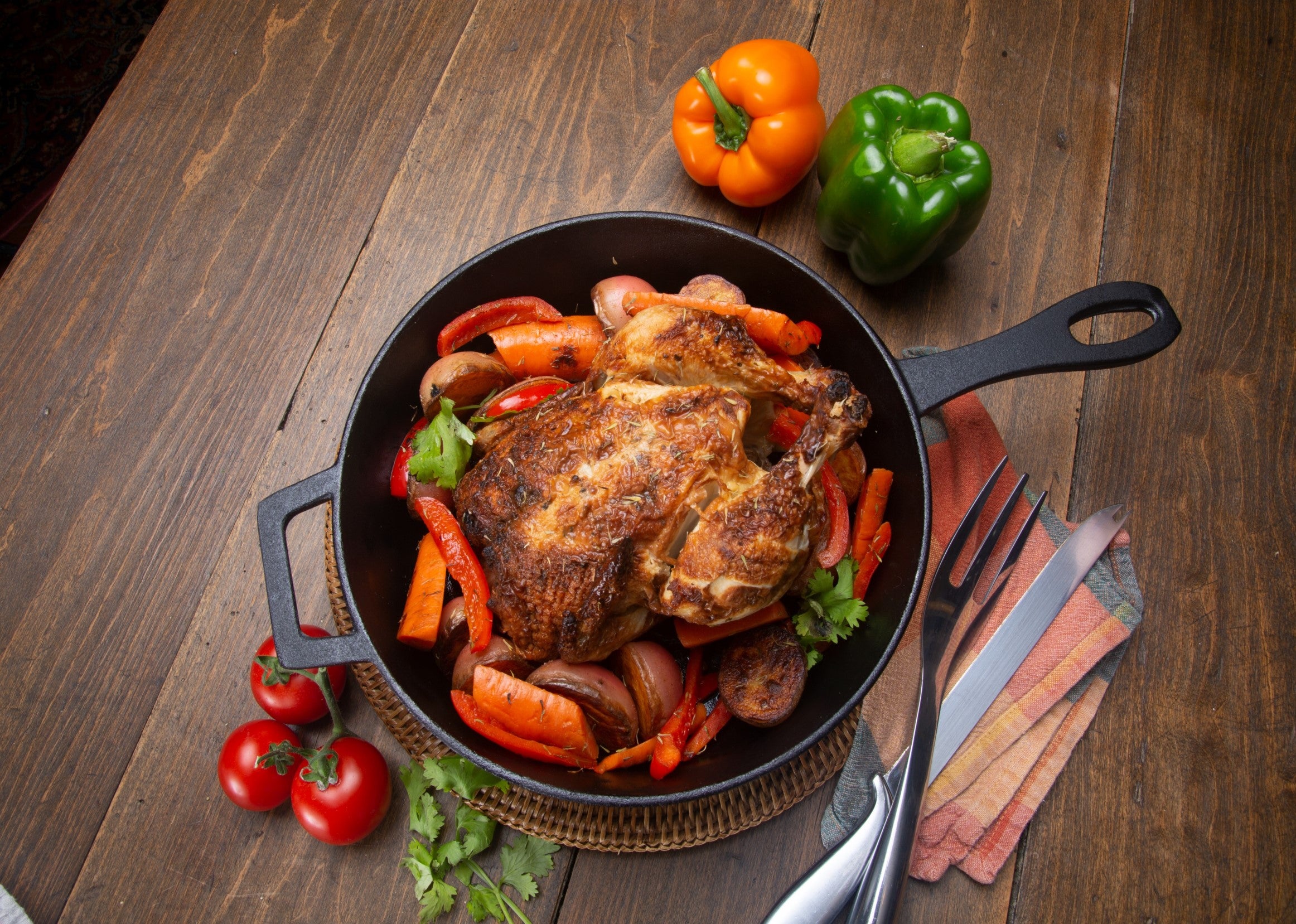 5-qt Cast Iron Covered Skillet