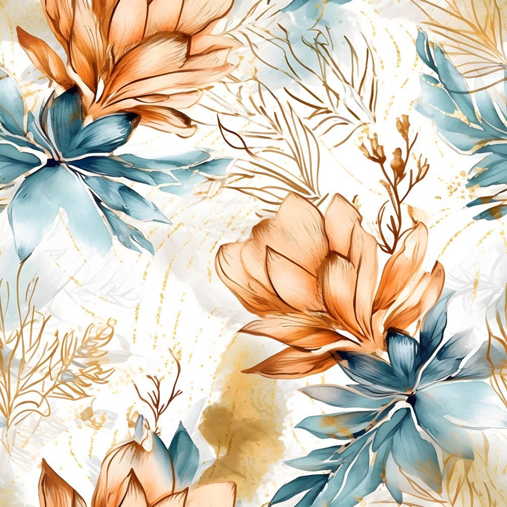 Boho Beach Botanical Variation 1 Fabric