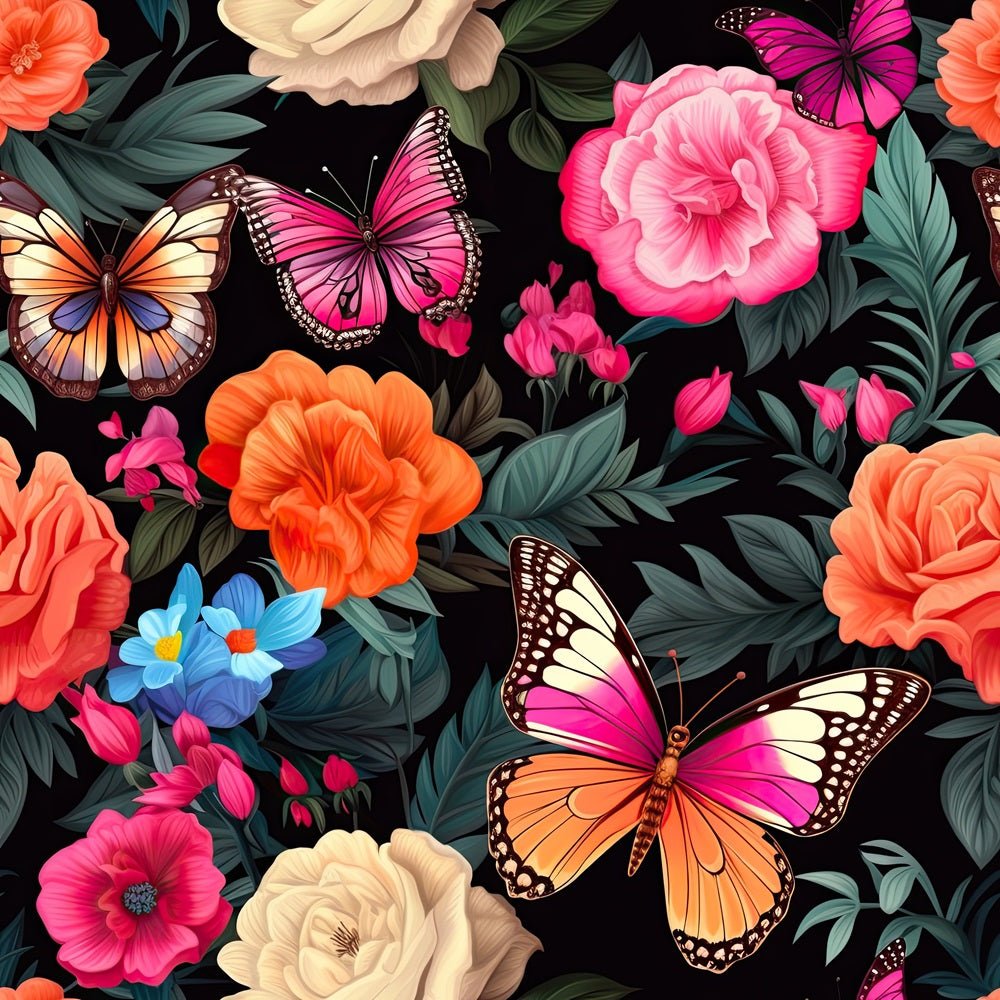 Butterflies & Blooms Pattern 12 Fabric