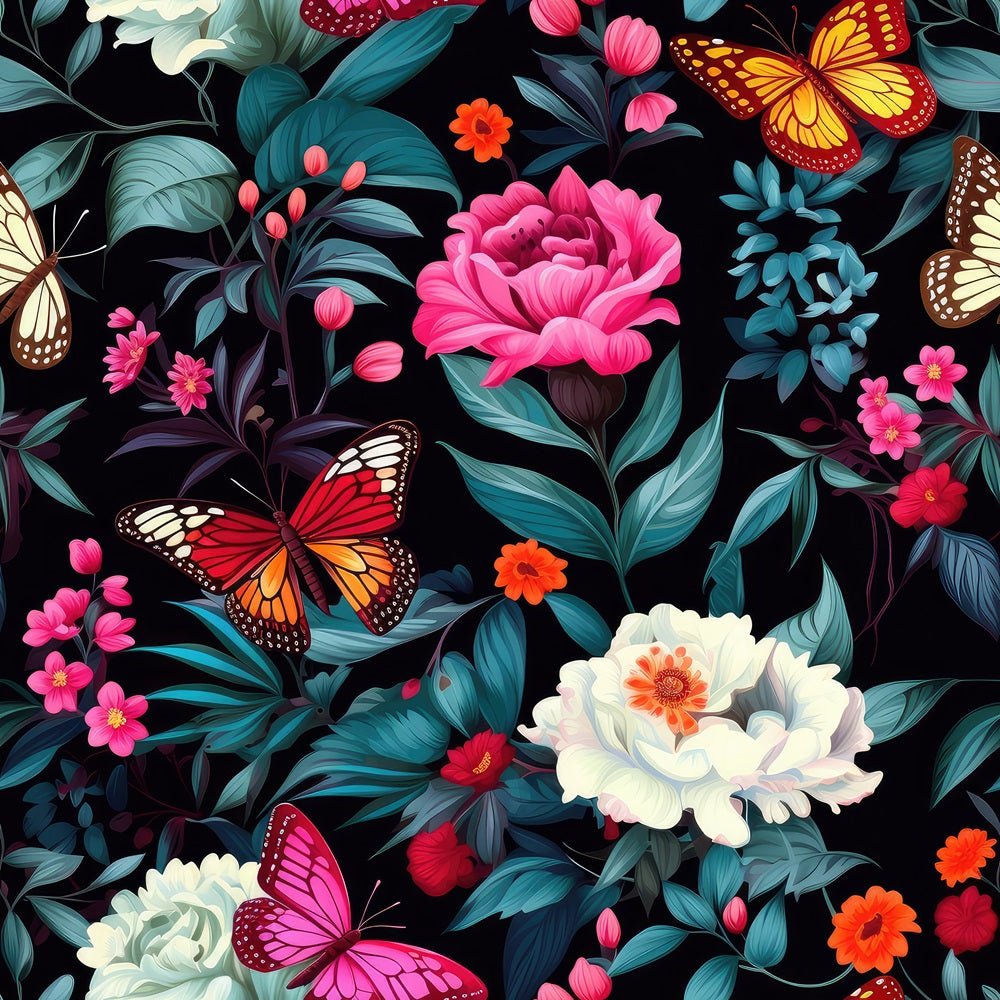 Butterflies & Blooms Pattern 5 Fabric