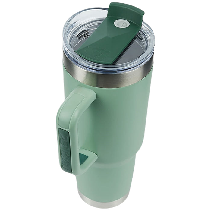 Pelican Light Green Porter 40 oz. Recycled Double Wall Stainless Steel Travel Tumbler