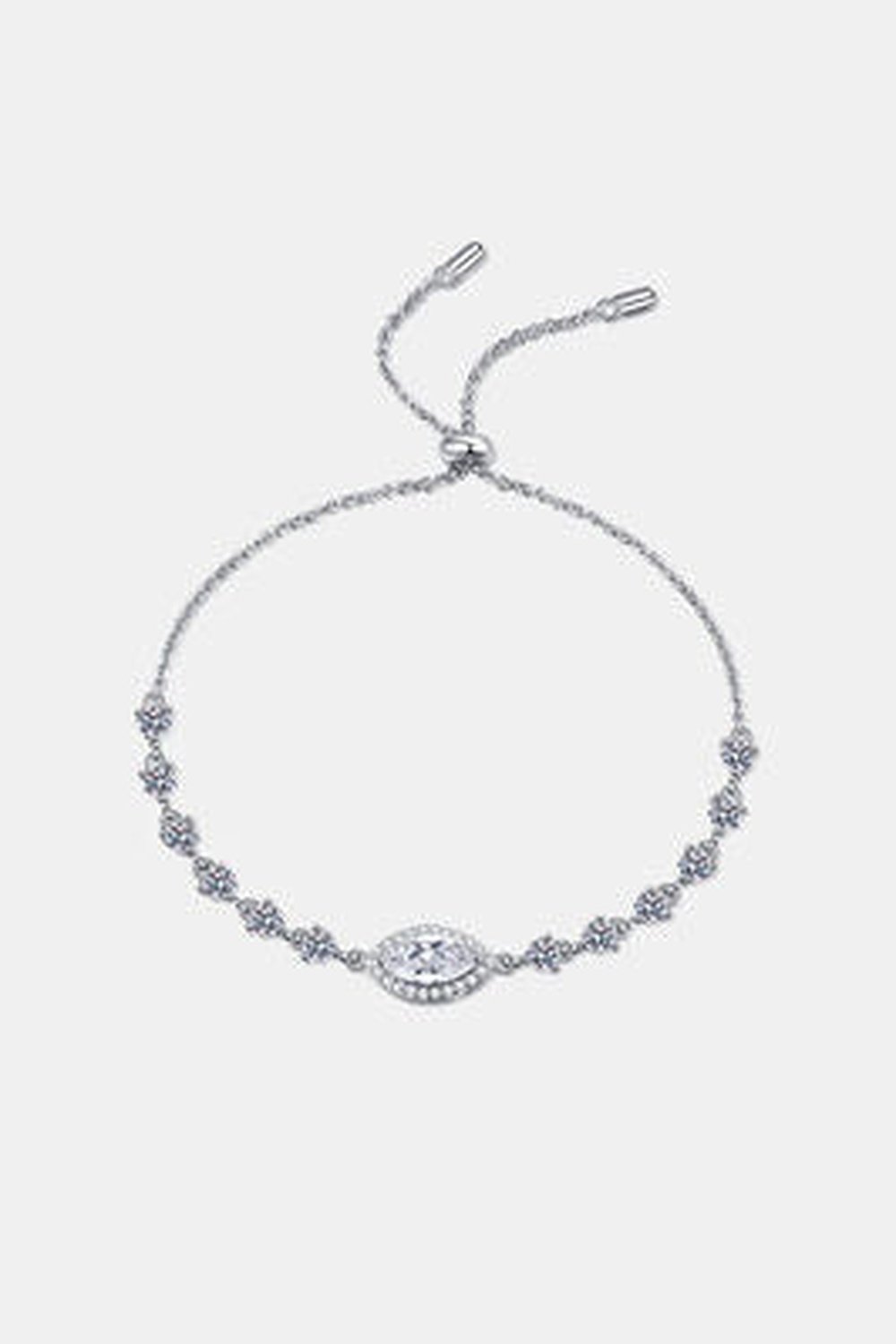 1 Carat Moissanite 925 Sterling Silver Bracelet