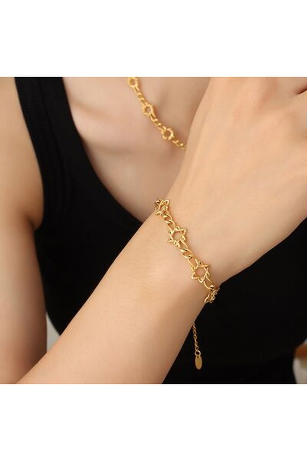 18K Gold-Plated Titanium Steel Bracelet