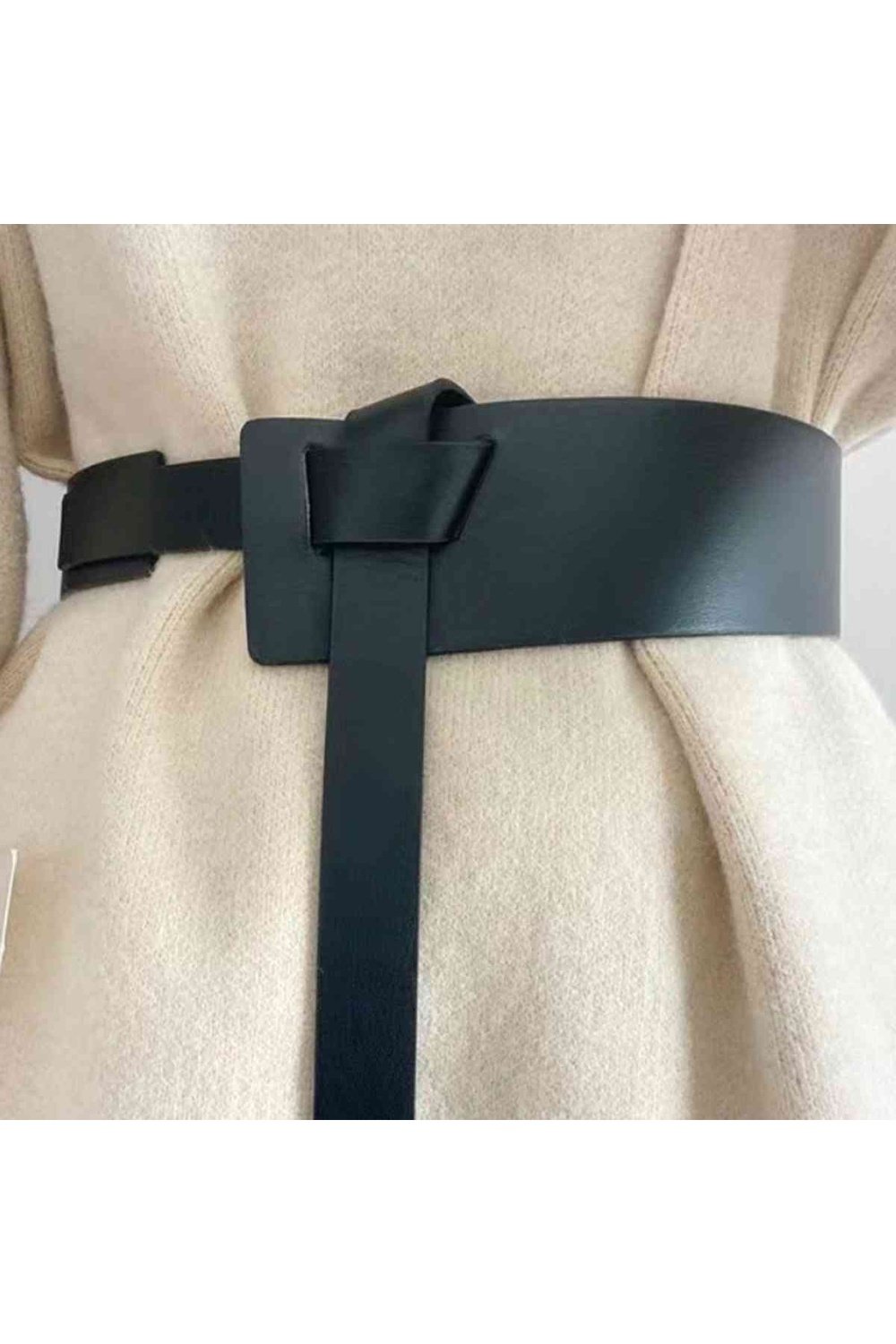 Knot Detail PU Belt