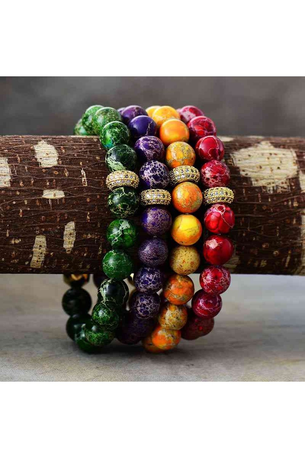 Natural Stone Beaded Bracelet