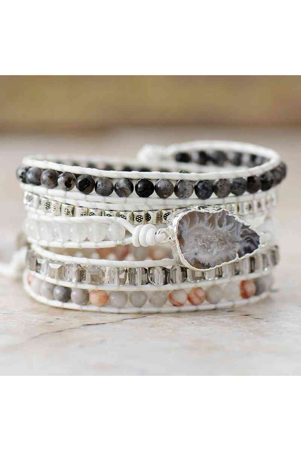 Natural Stone Layered Bracelet