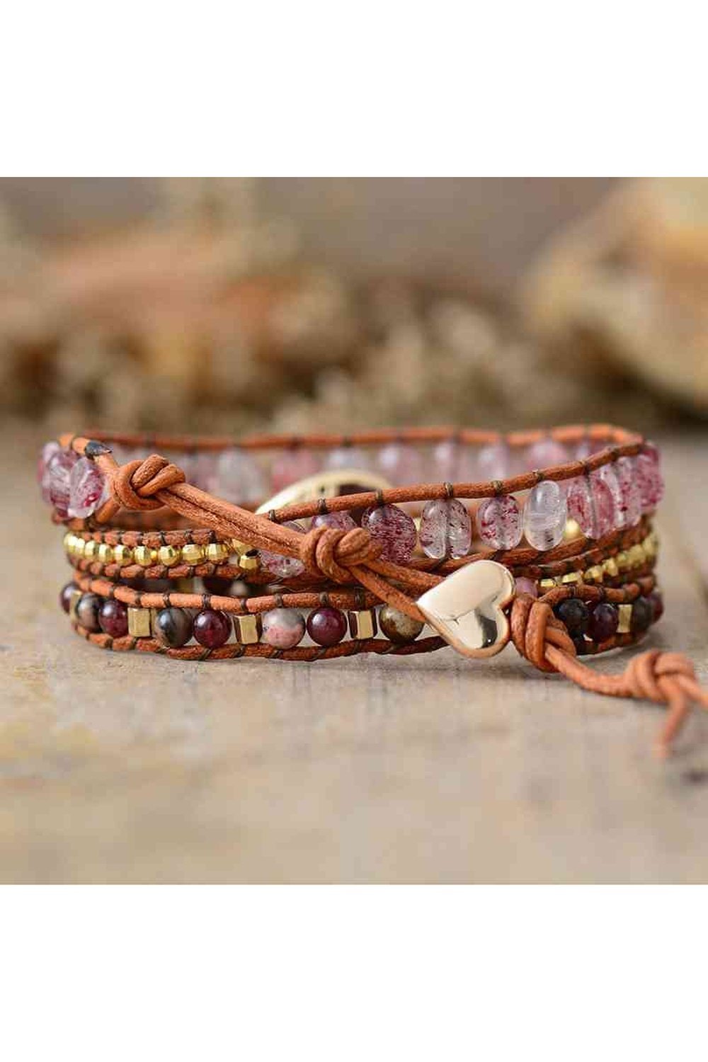 Natural Stone Layered Bracelet