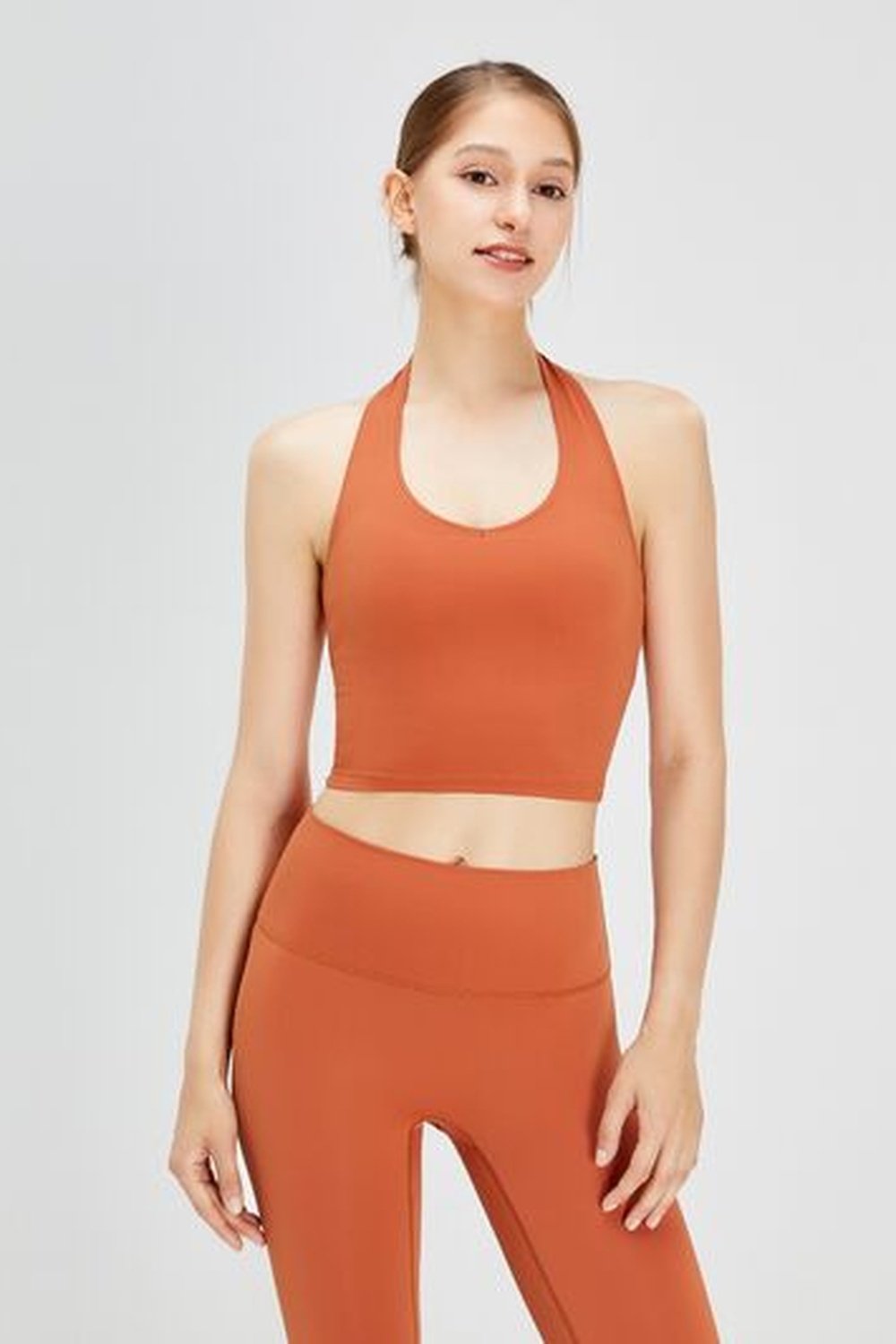 Backless Halter Neck Active Tank