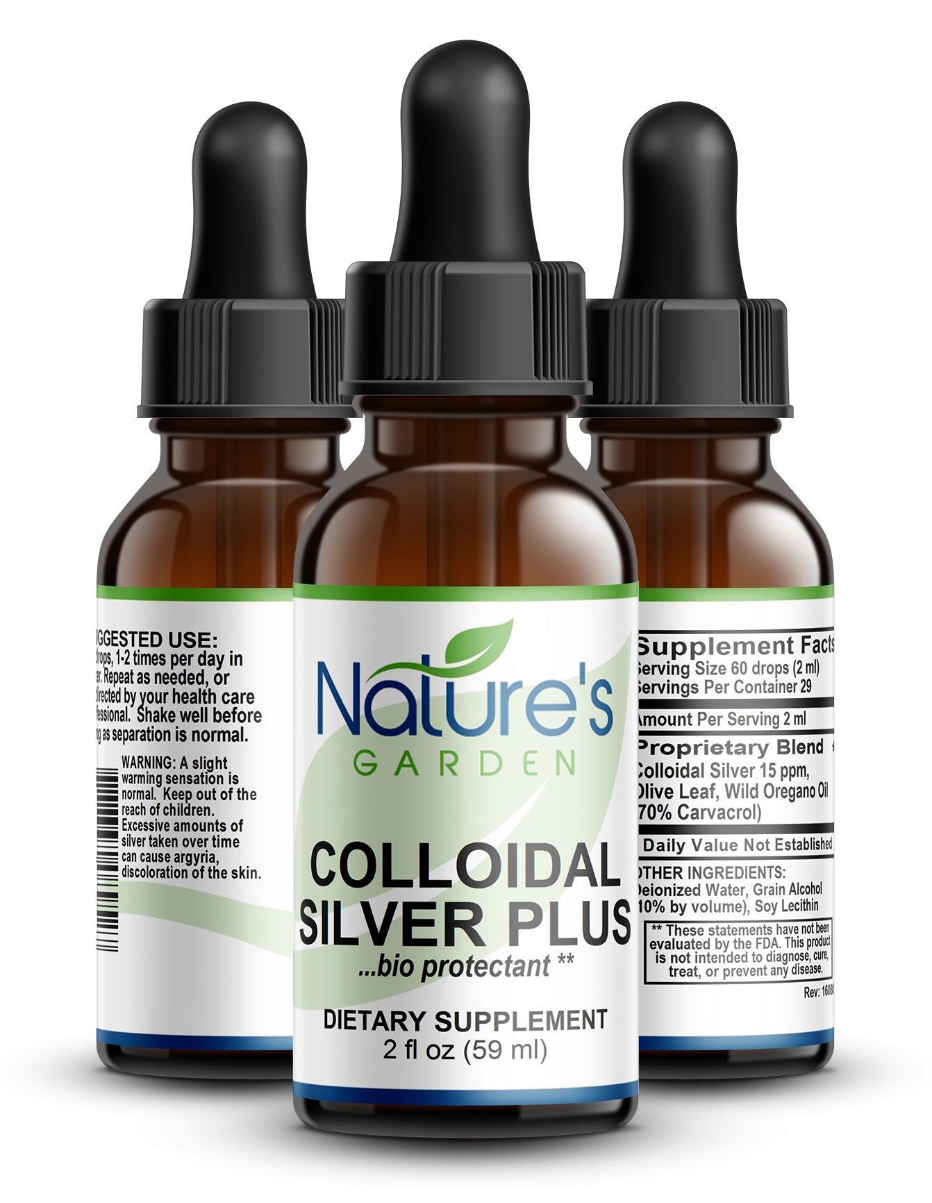 COLLOIDAL SILVER PLUS (oral drops) - 2 oz