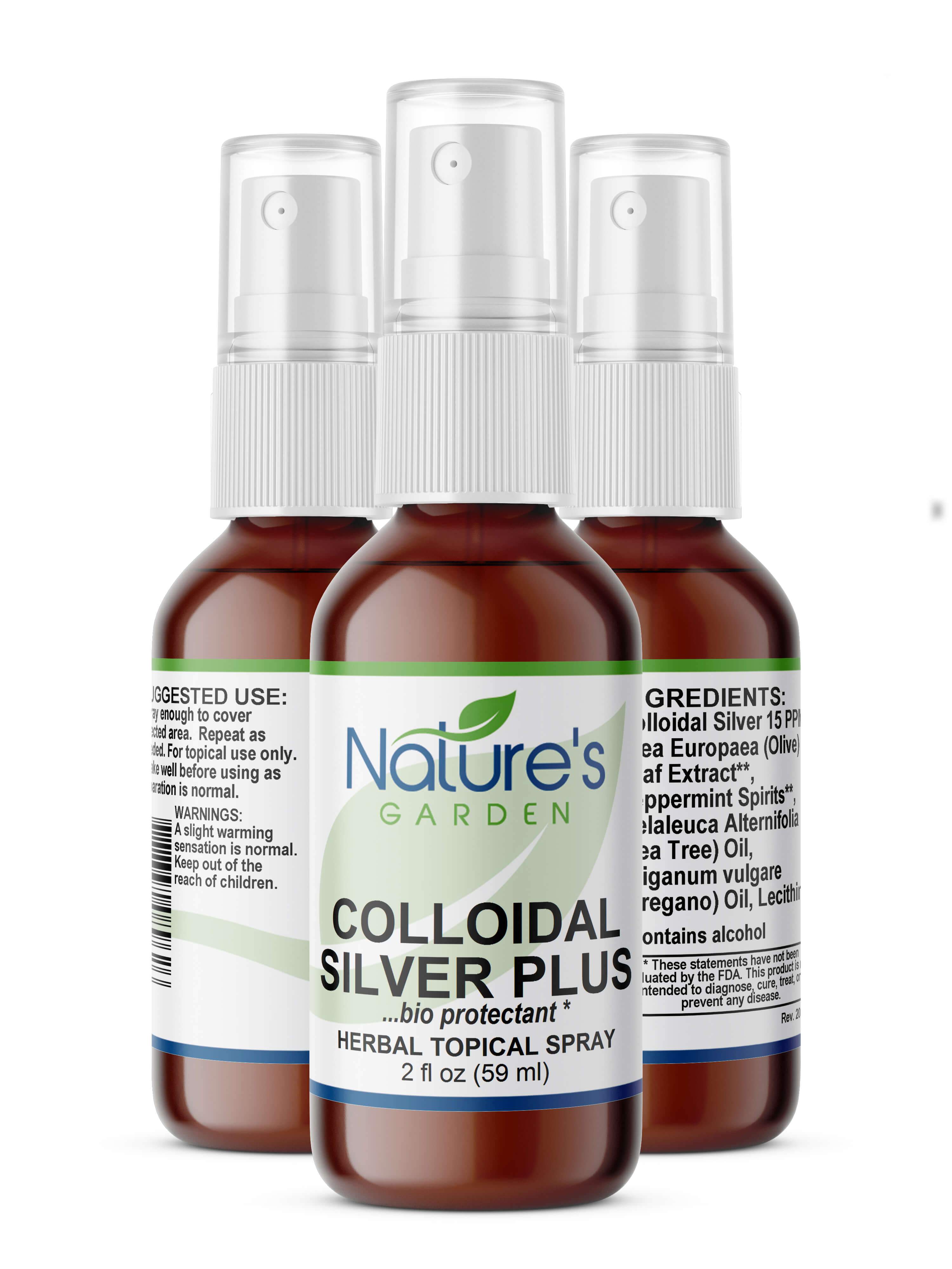 COLLOIDAL SILVER PLUS (topical spray) - 2 oz