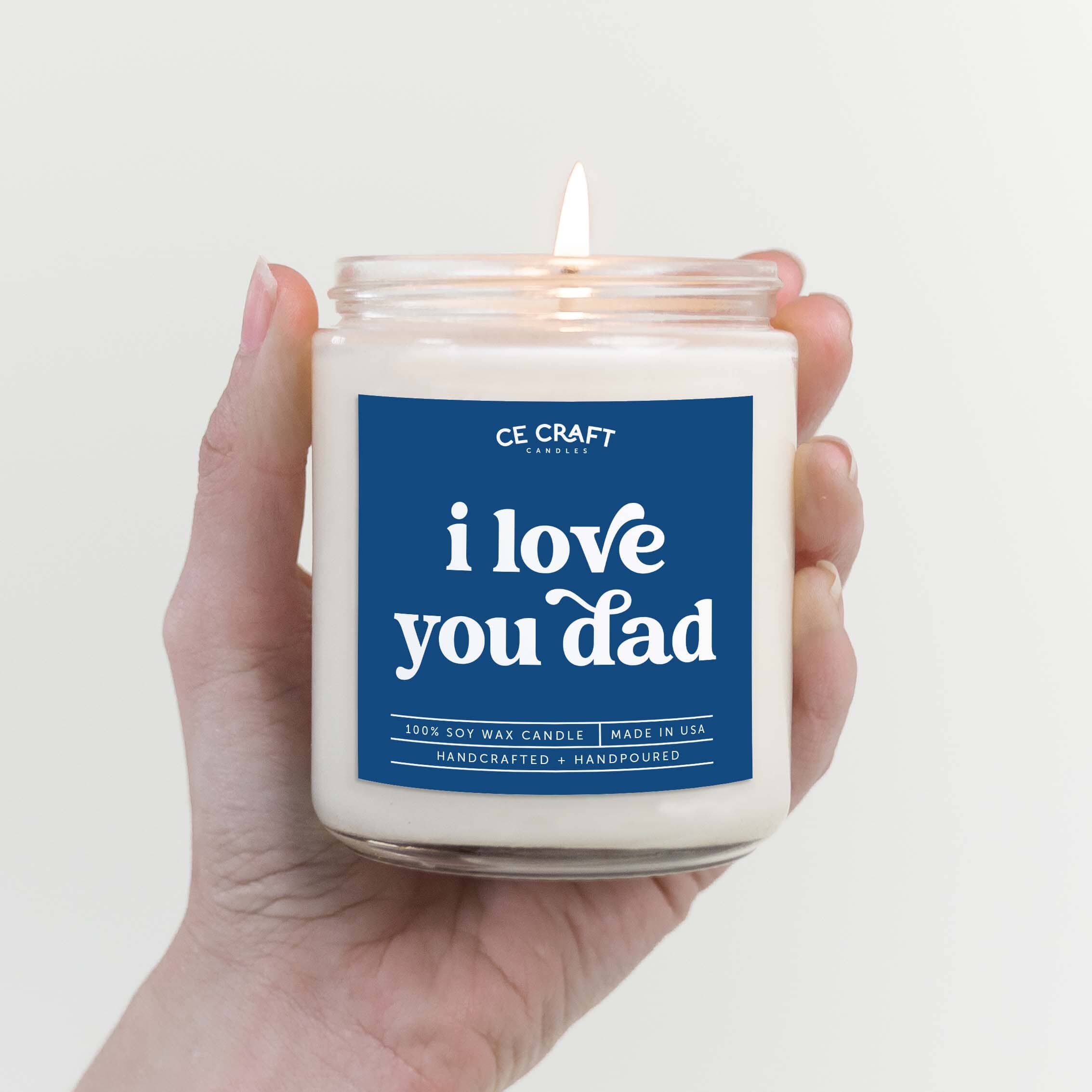 I Love You Dad Candle