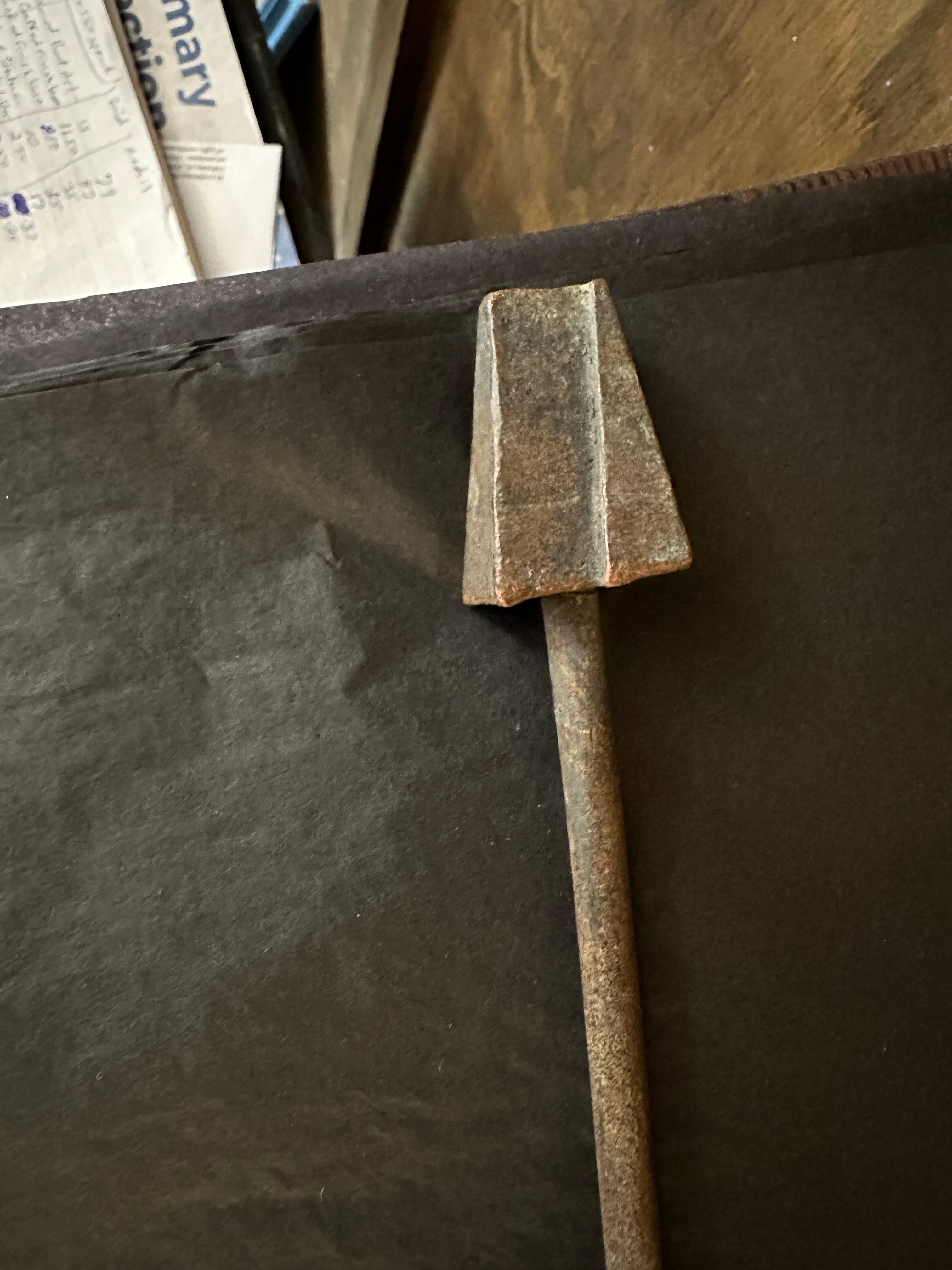 Antique Horn Branding Iron with J Logo