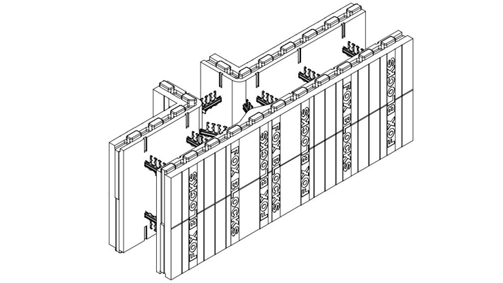 ICF Fox Blocks 8 inch core T-Block (6 pcs)