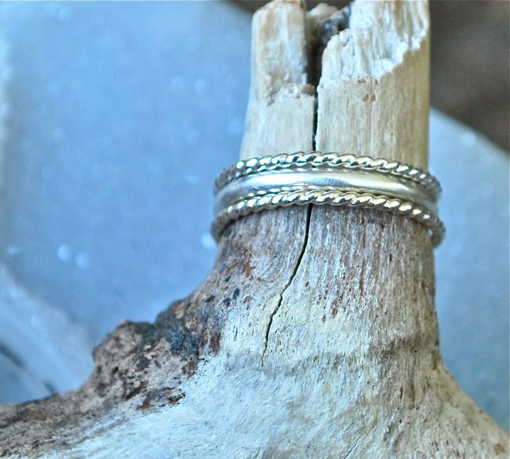 Twist Stack Sterling Stacking Rings