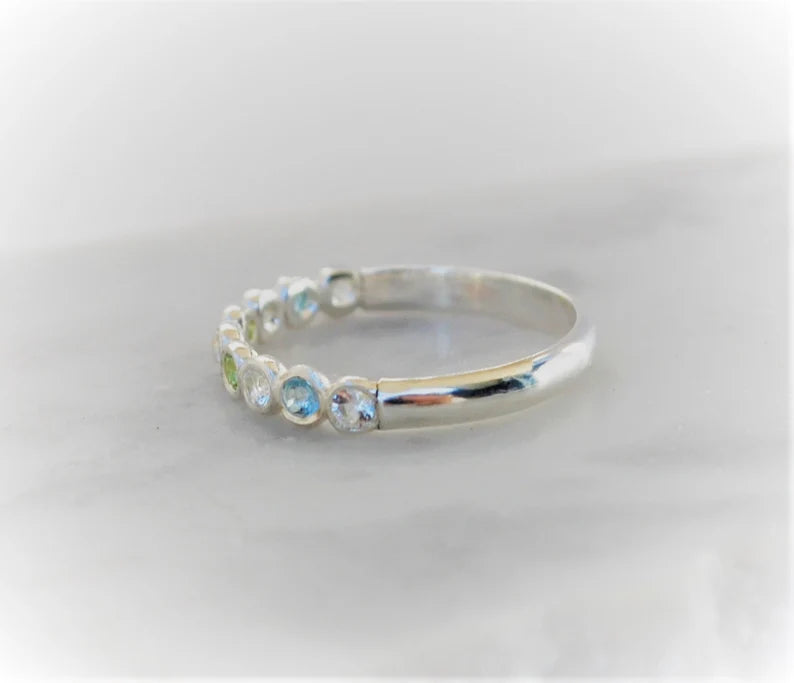 Family Birthstone Ring Custom Deposit For Design