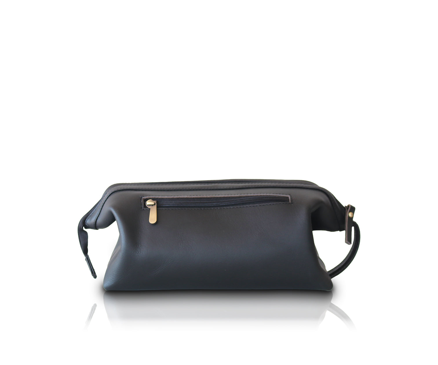 Leather Makeup Bag | Black