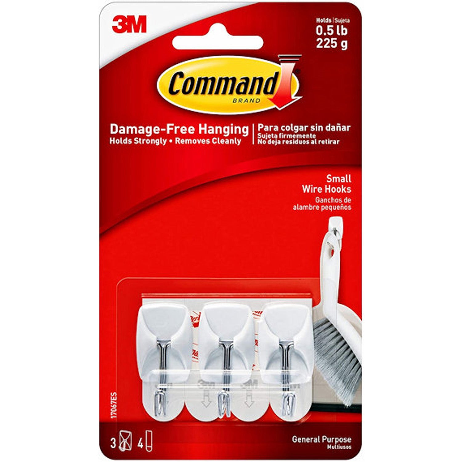 3-M Company - 17067-9es - Sml Wire Hooks 9pk. (Pack of 4)
